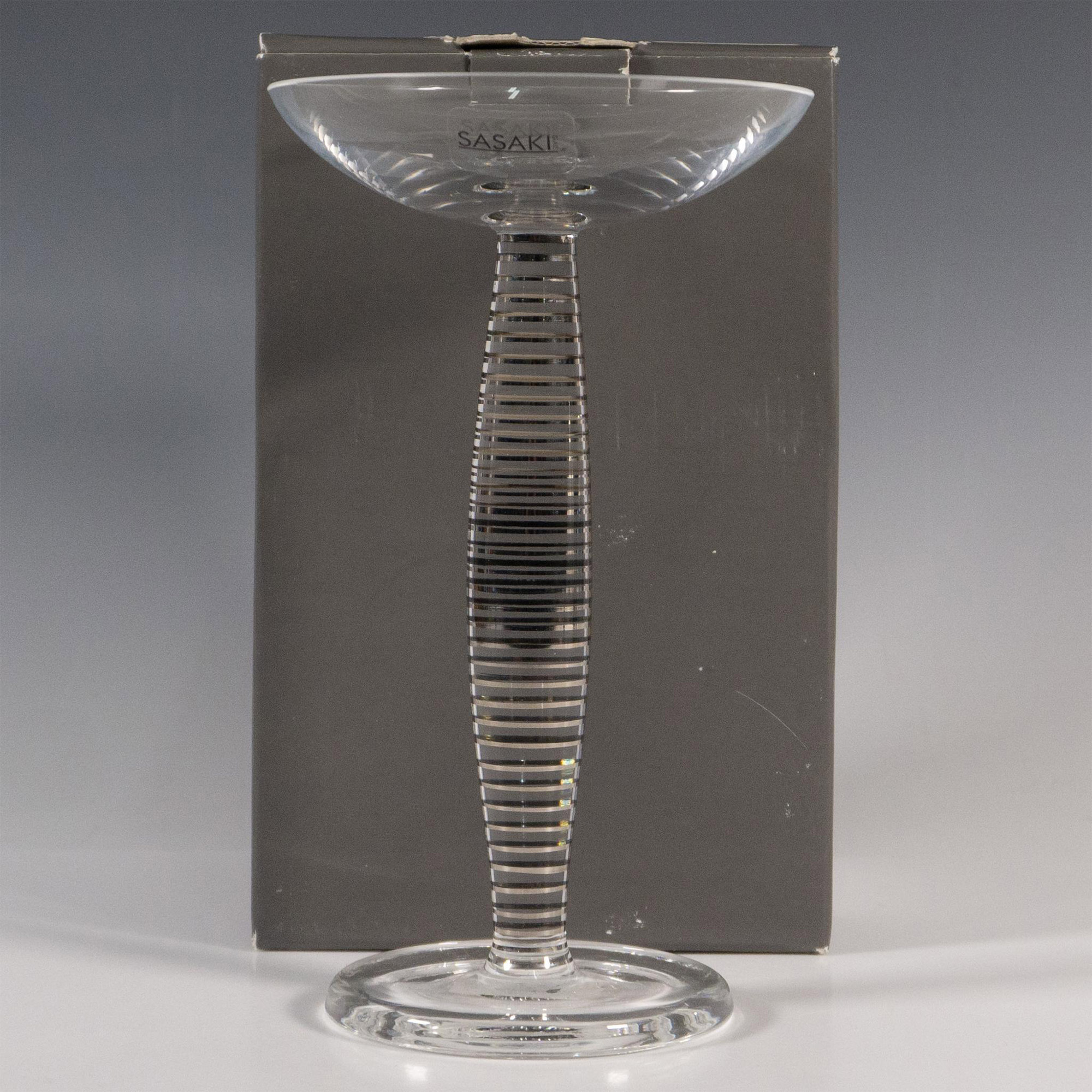 Sasaki Glass Candle Holder, Echo - Image 2 of 6
