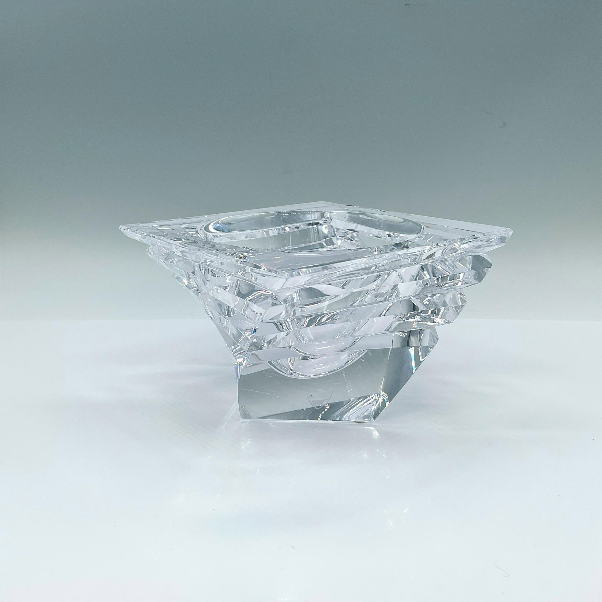 Orrefors Crystal Bowl, Tornado Edge