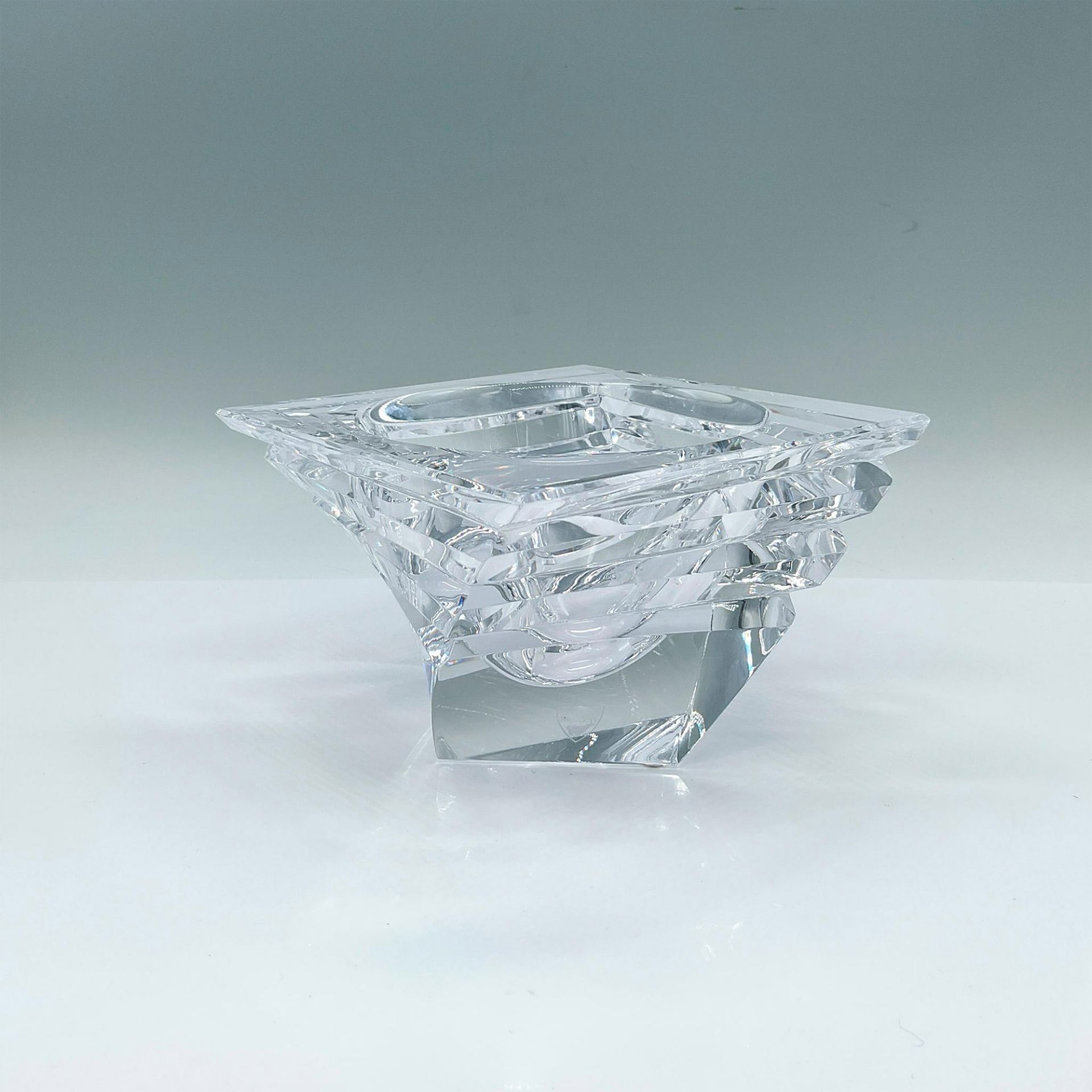 Orrefors Crystal Bowl, Tornado Edge