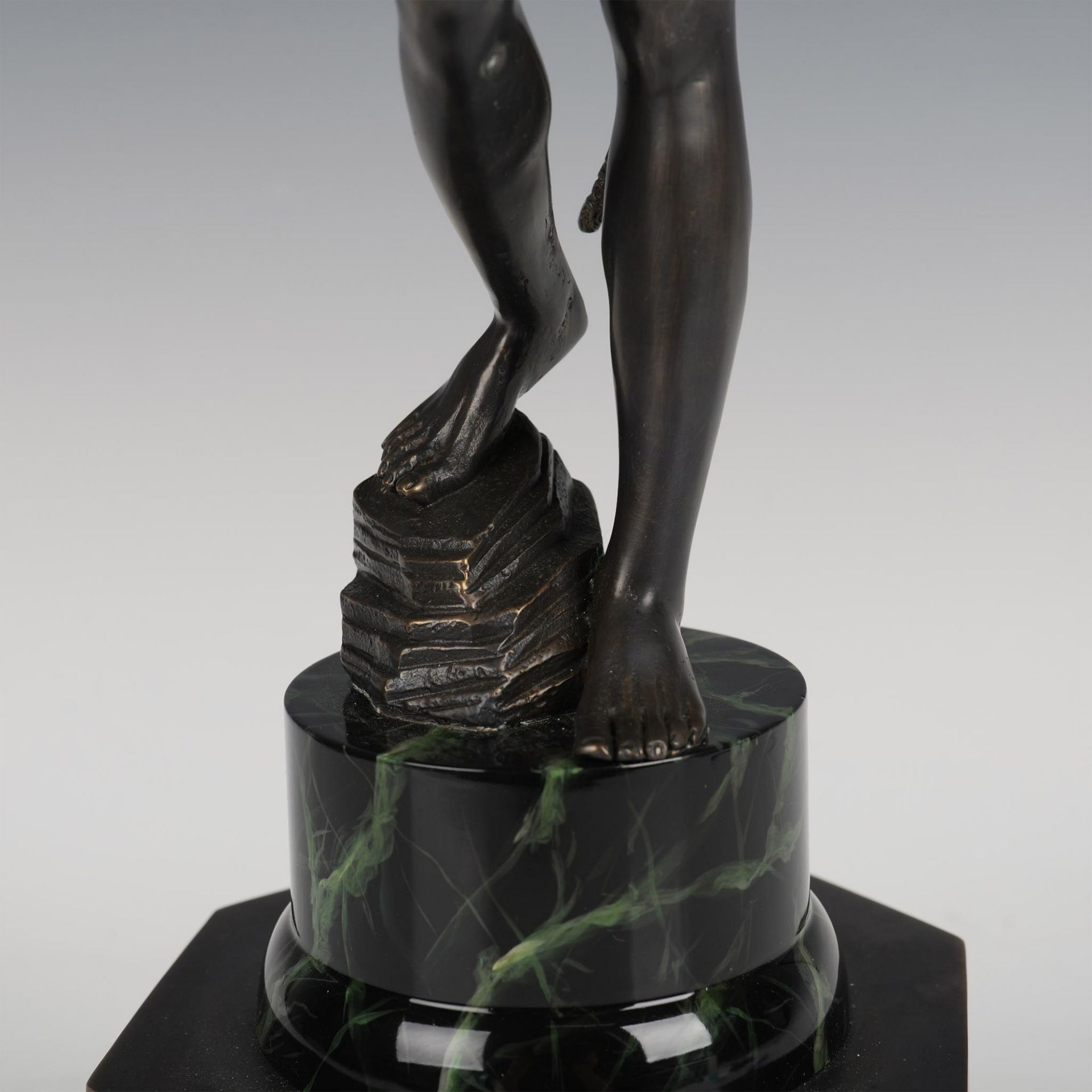 Antonin Mercie (After) Original Bronze Sculpture, David - Bild 3 aus 8