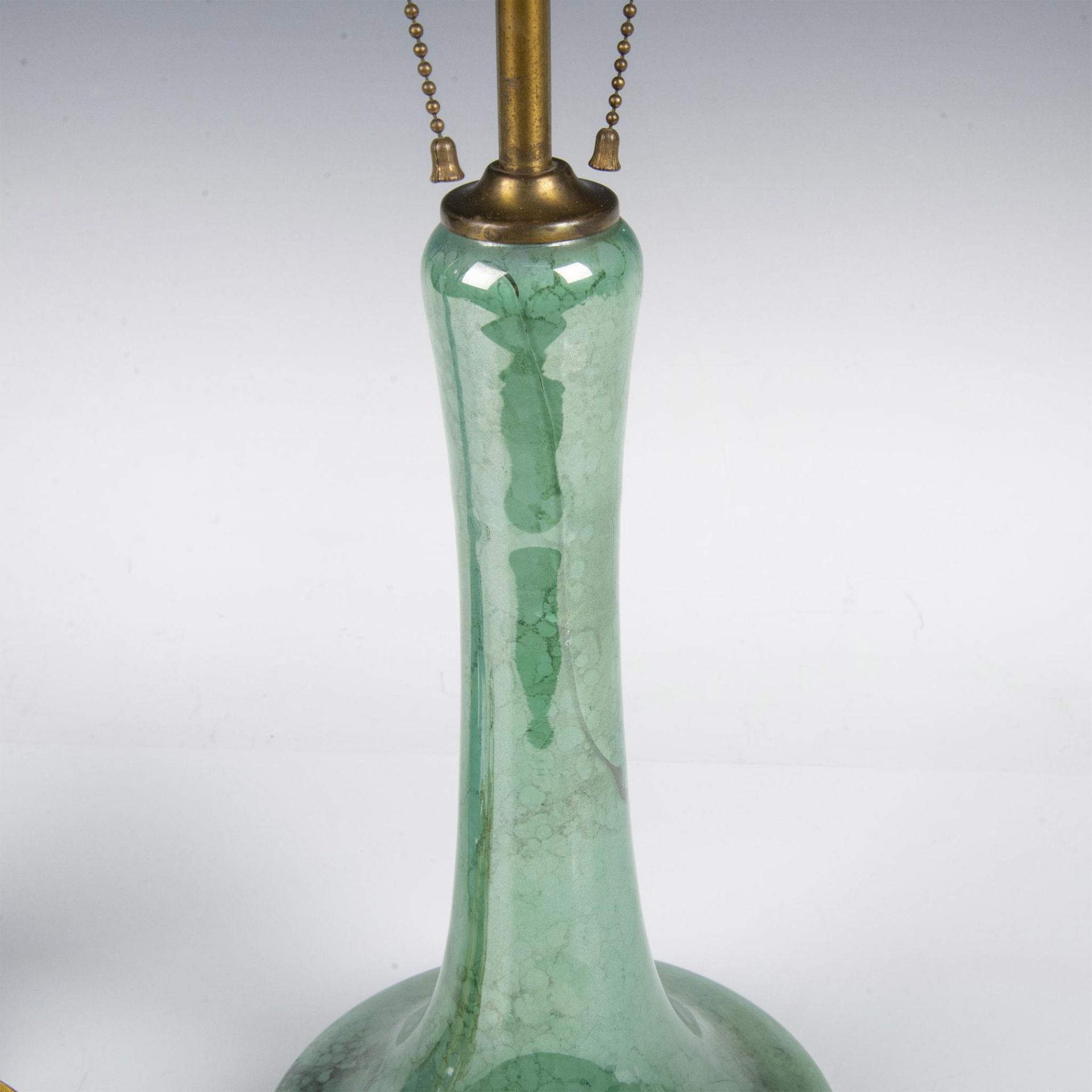 2pc Art Deco Style Aladdin Glass Lamp Bases - Bild 6 aus 7