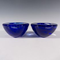 Pair of Kosta Boda by Anna Ehrner Candle Holders, Atoll