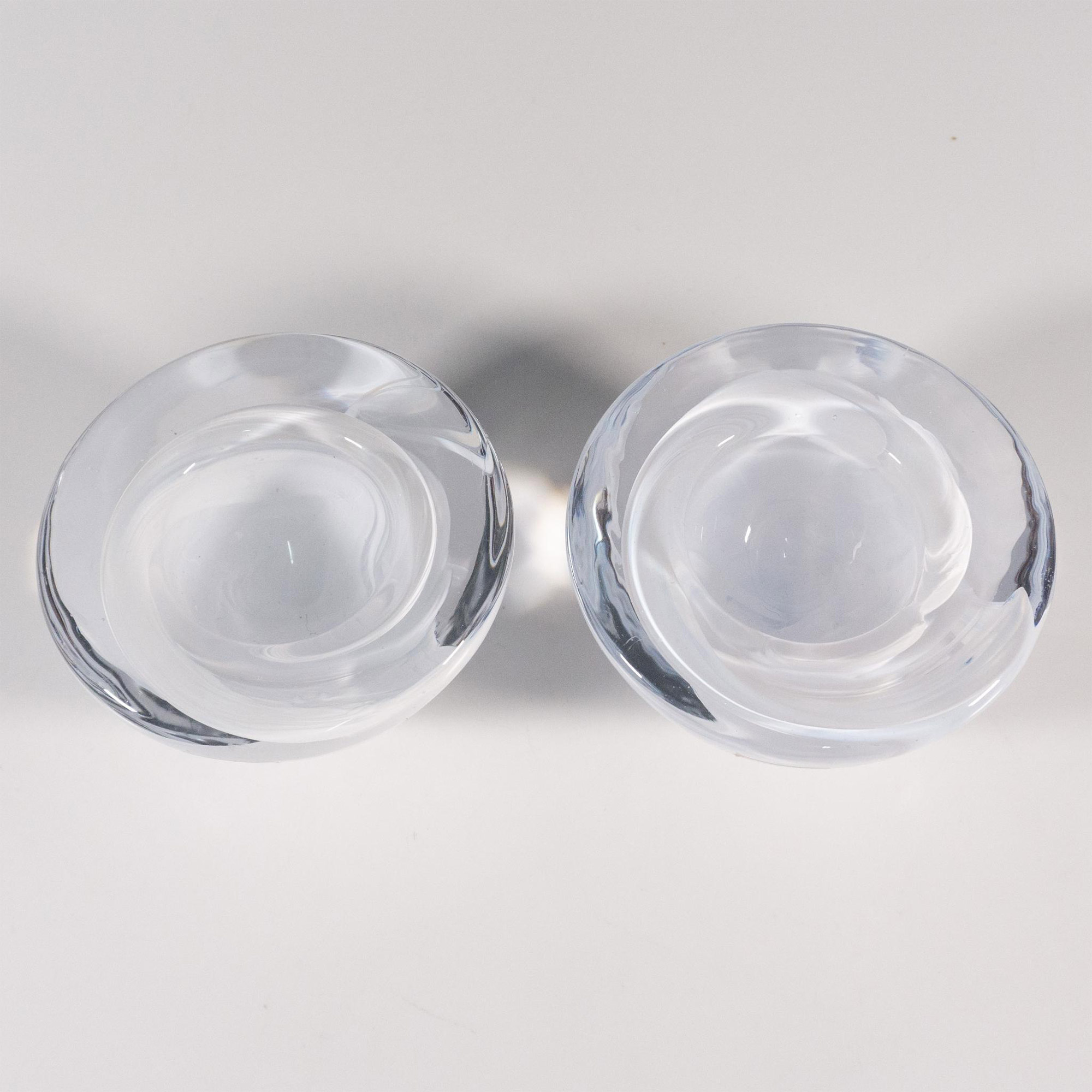 Pair of Kosta Boda by Anna Ehrner Candle Holders, Atoll - Image 3 of 4