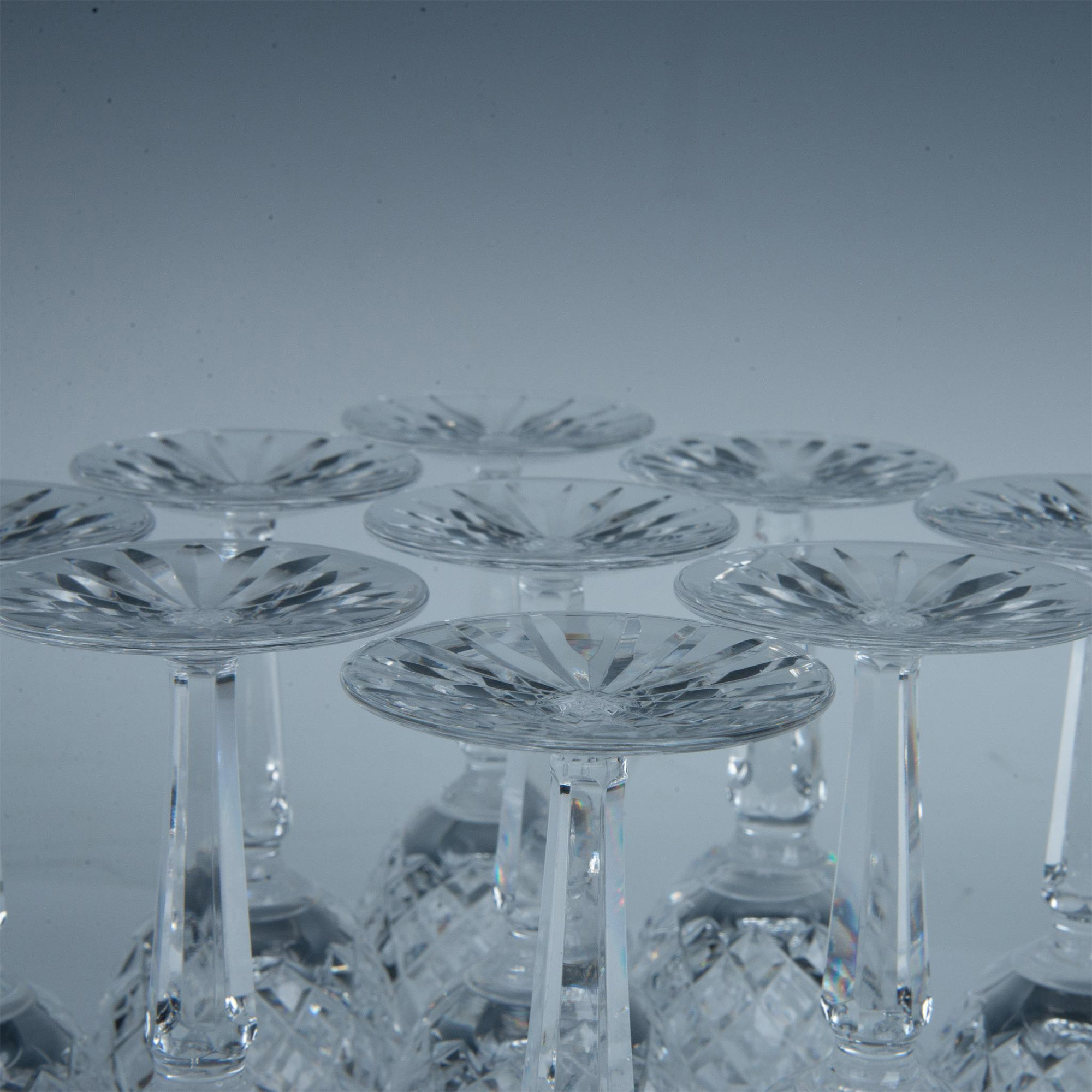 9pc Waterford Crystal White Wine Glasses, Comeragh - Image 6 of 6