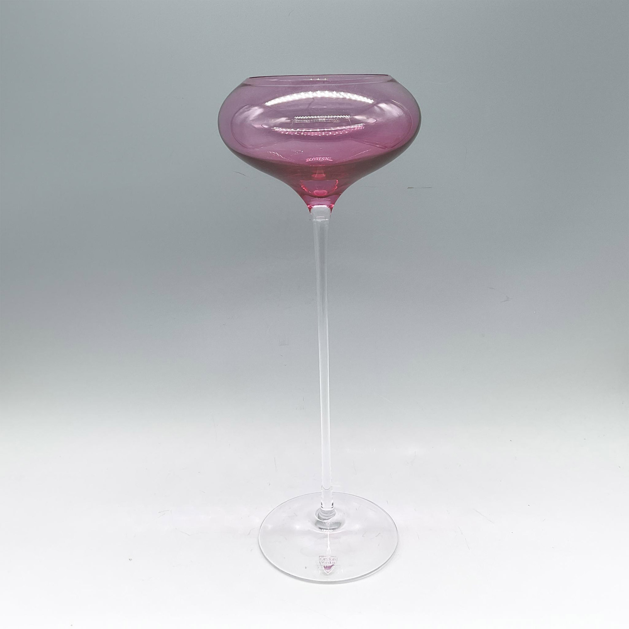 Orrefors by Erika Lagerbielke Pink Candleholder, Ceremony