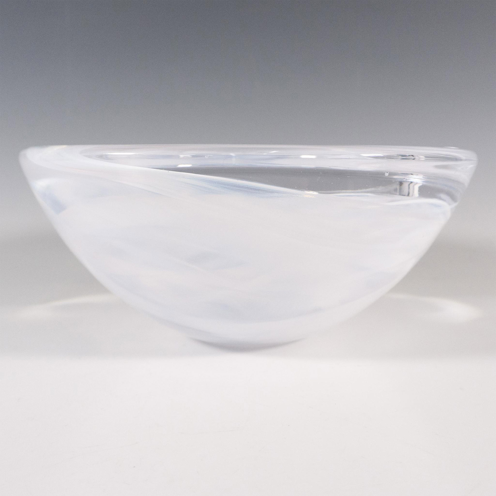 Kosta Boda by Anna Ehrner Round Glass Bowl, Atoll - Image 2 of 4