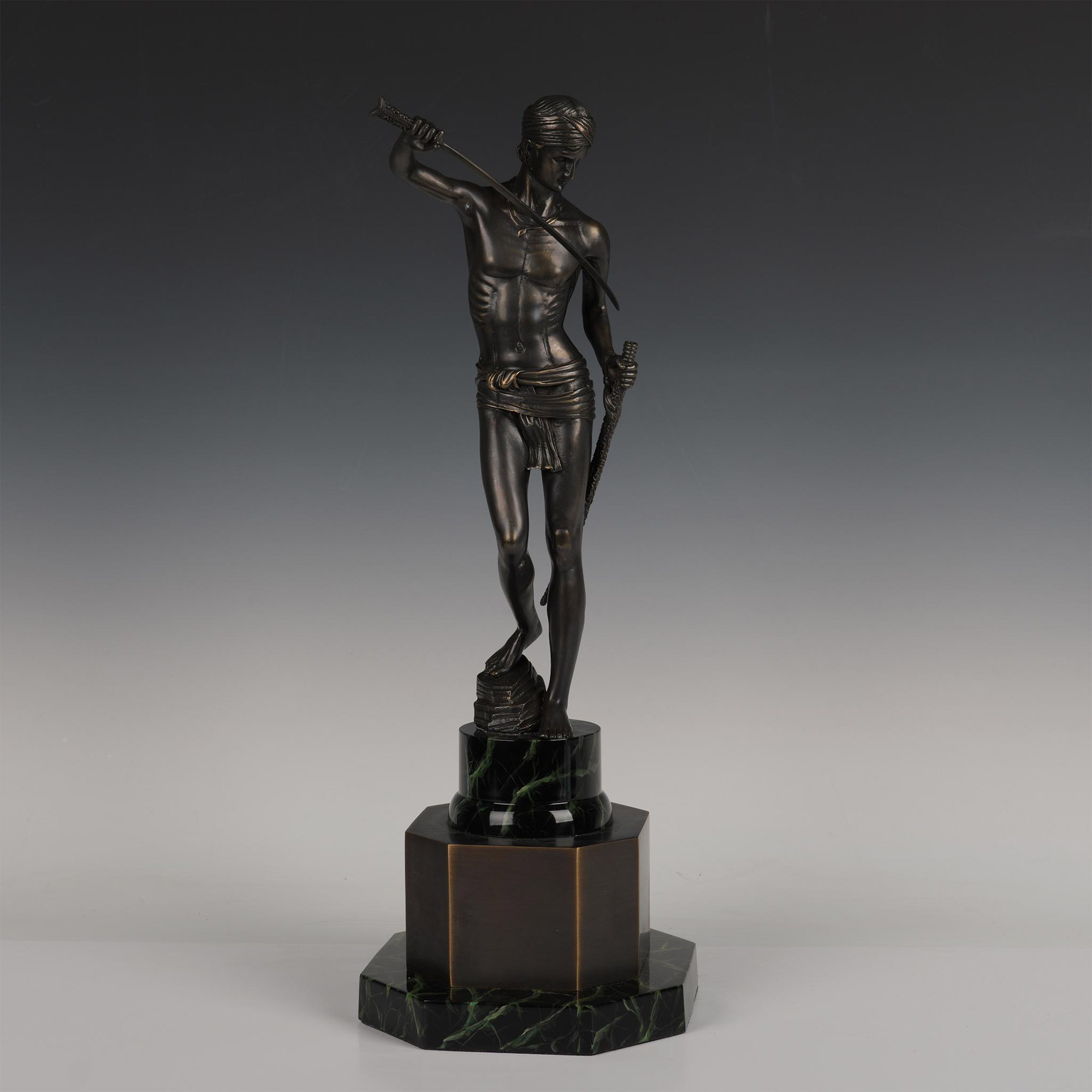 Antonin Mercie (After) Original Bronze Sculpture, David