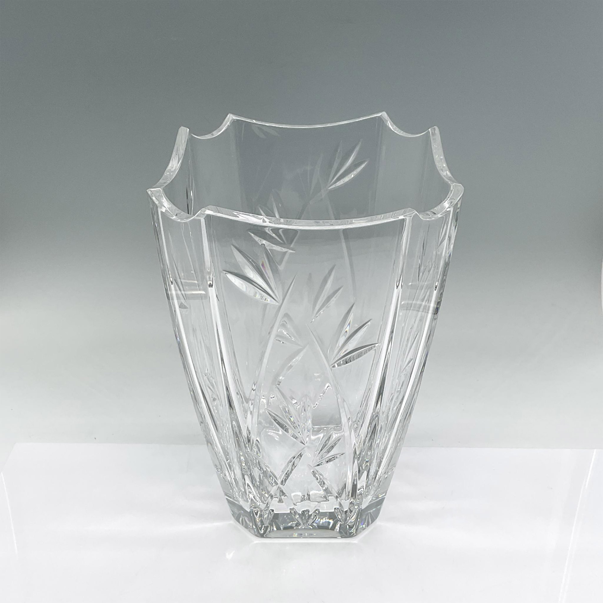 Waterford Crystal Vase, Bamboo Pattern - Image 2 of 3
