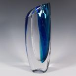 Kosta Boda by Goran Warff Blue Vase, Seaside