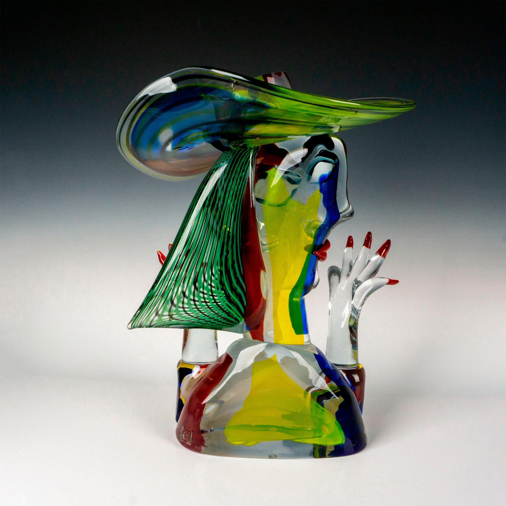 Walter Furlan (Italian, 1931-2018) Murano Glass Sculpture, La Sorpresa Signed - Image 3 of 7