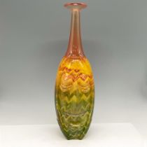 Kjell Engman for Kosta Boda Art Glass Rio Bottle, Signed