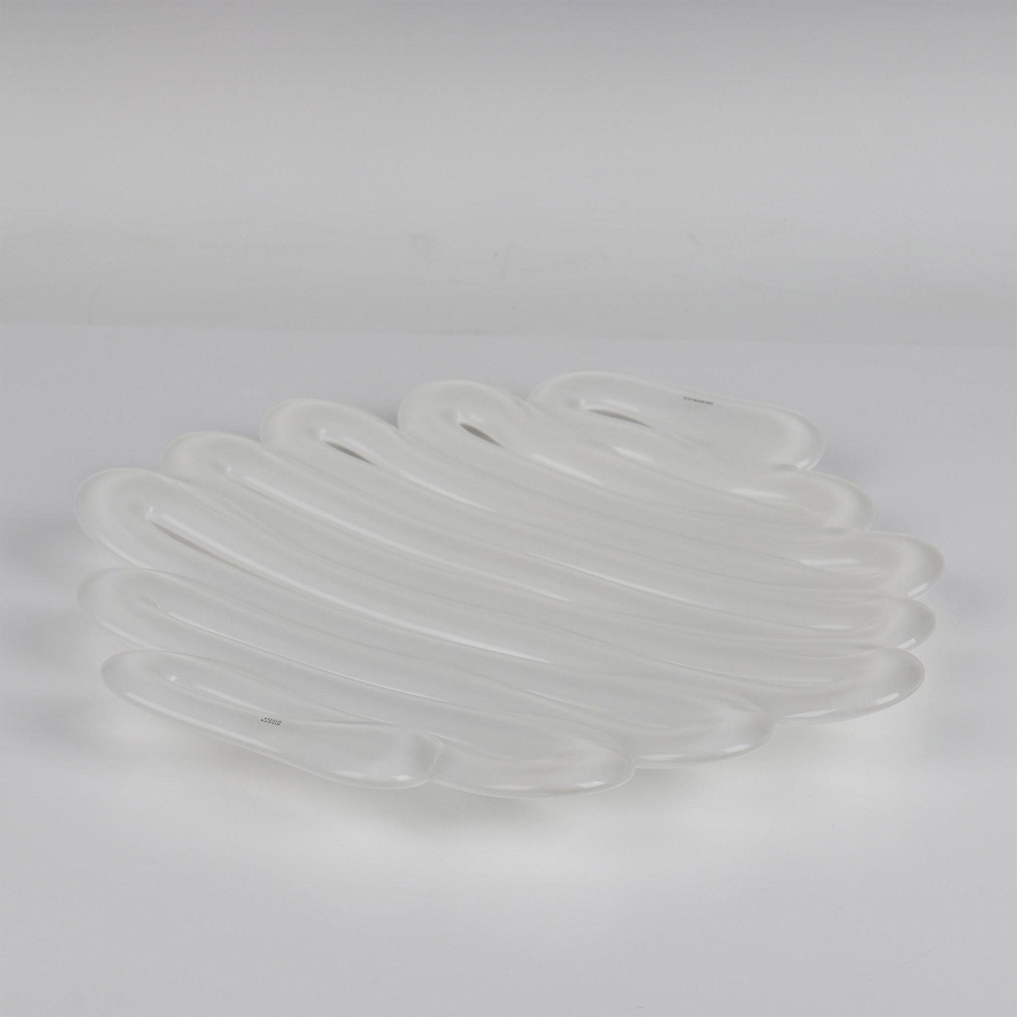 Anna Ehrner for Kosta Boda Energy Bowl-Platter, Large White - Image 5 of 6