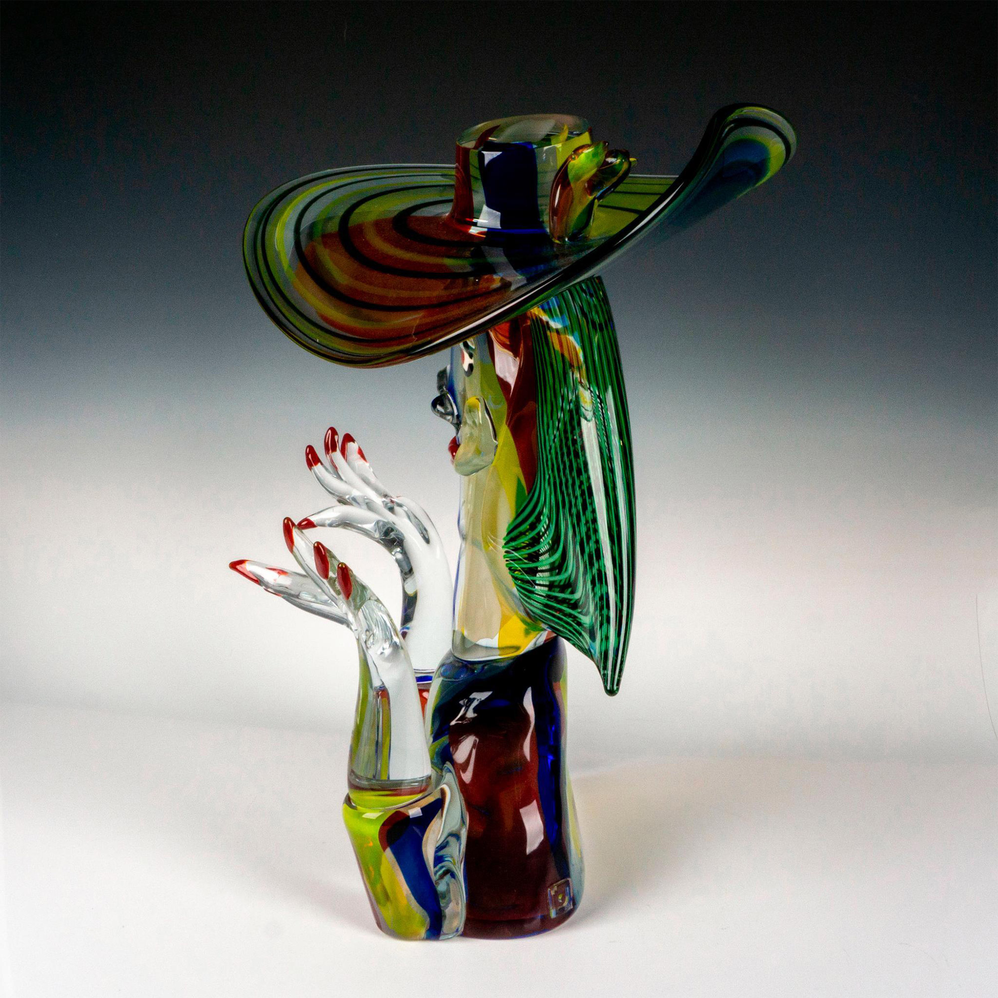 Walter Furlan (Italian, 1931-2018) Murano Glass Sculpture, La Sorpresa Signed - Image 2 of 7