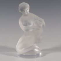 Lalique Crystal Figurine, Diana The Huntress With Fawn