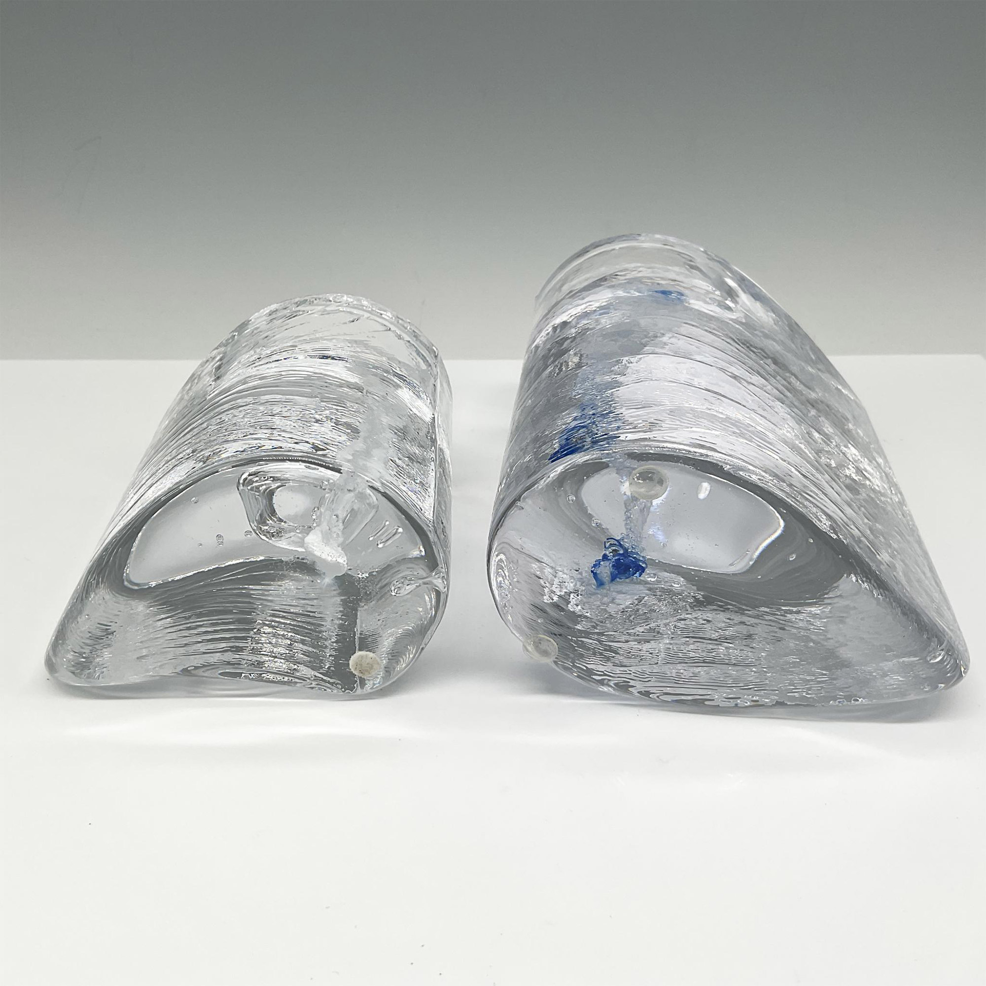 2pc Kosta Boda Art Glass Candle Holders - Image 4 of 4