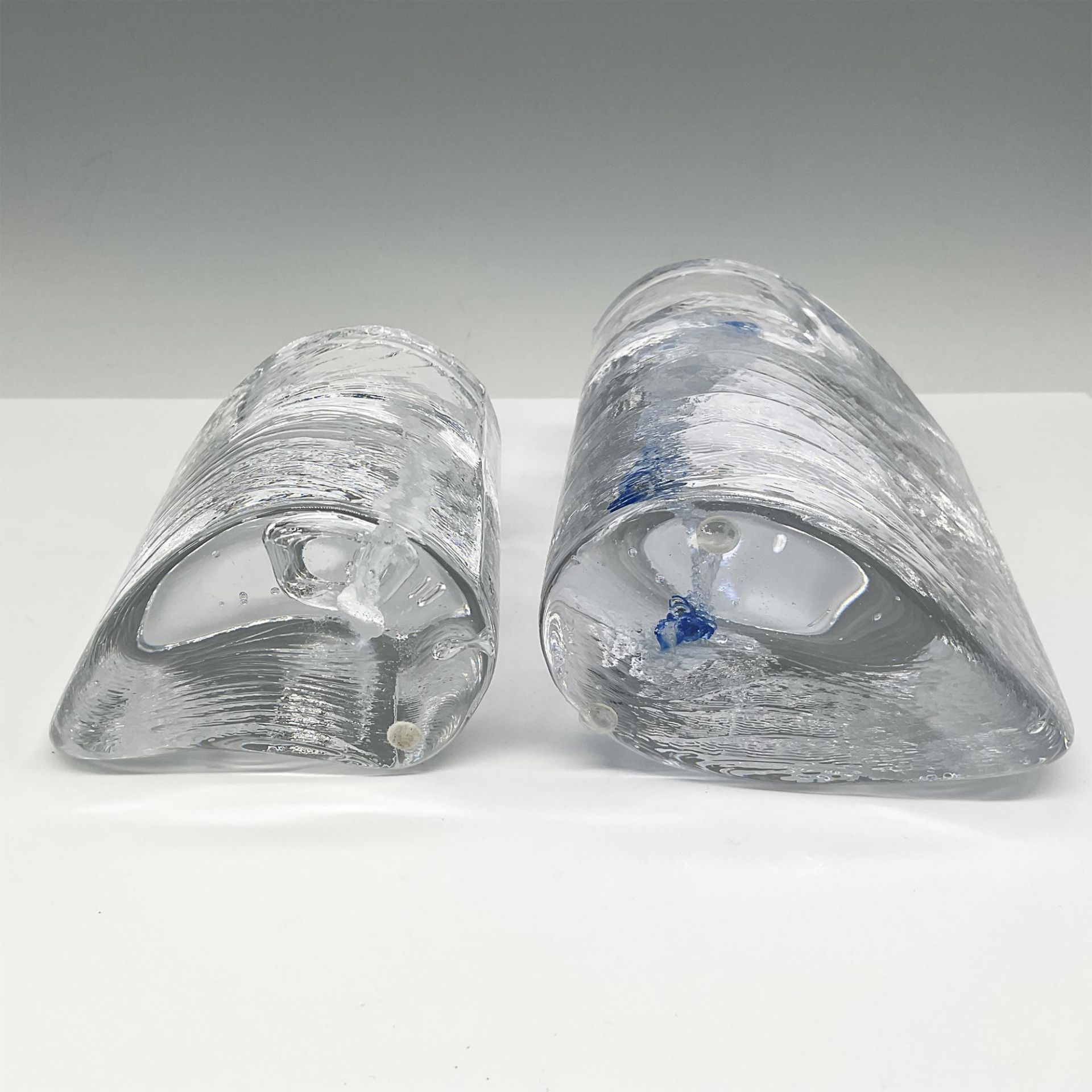 2pc Kosta Boda Art Glass Candle Holders - Bild 4 aus 4