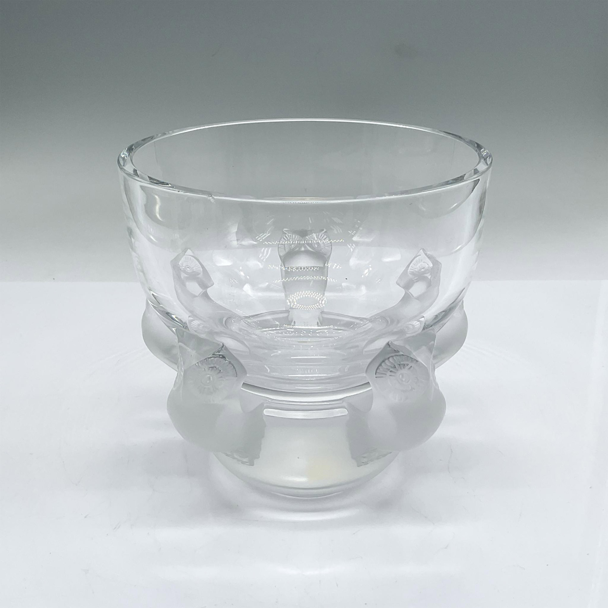 Lalique Crystal Bowl, Hiboux (Owl) Bowl - Image 2 of 4