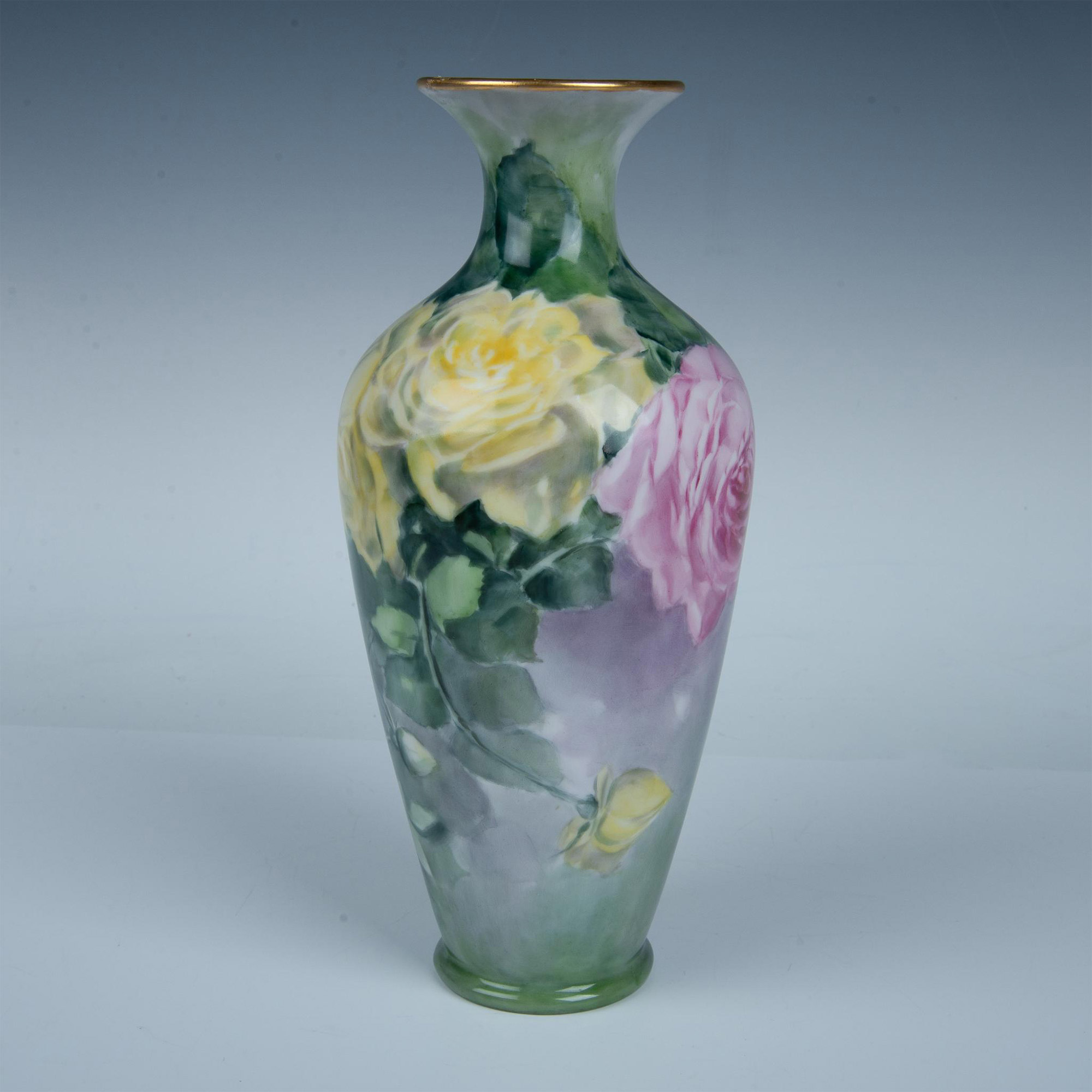 Tressemanes & Vogt by E.H. George Limoges Porcelain Vase - Image 3 of 5