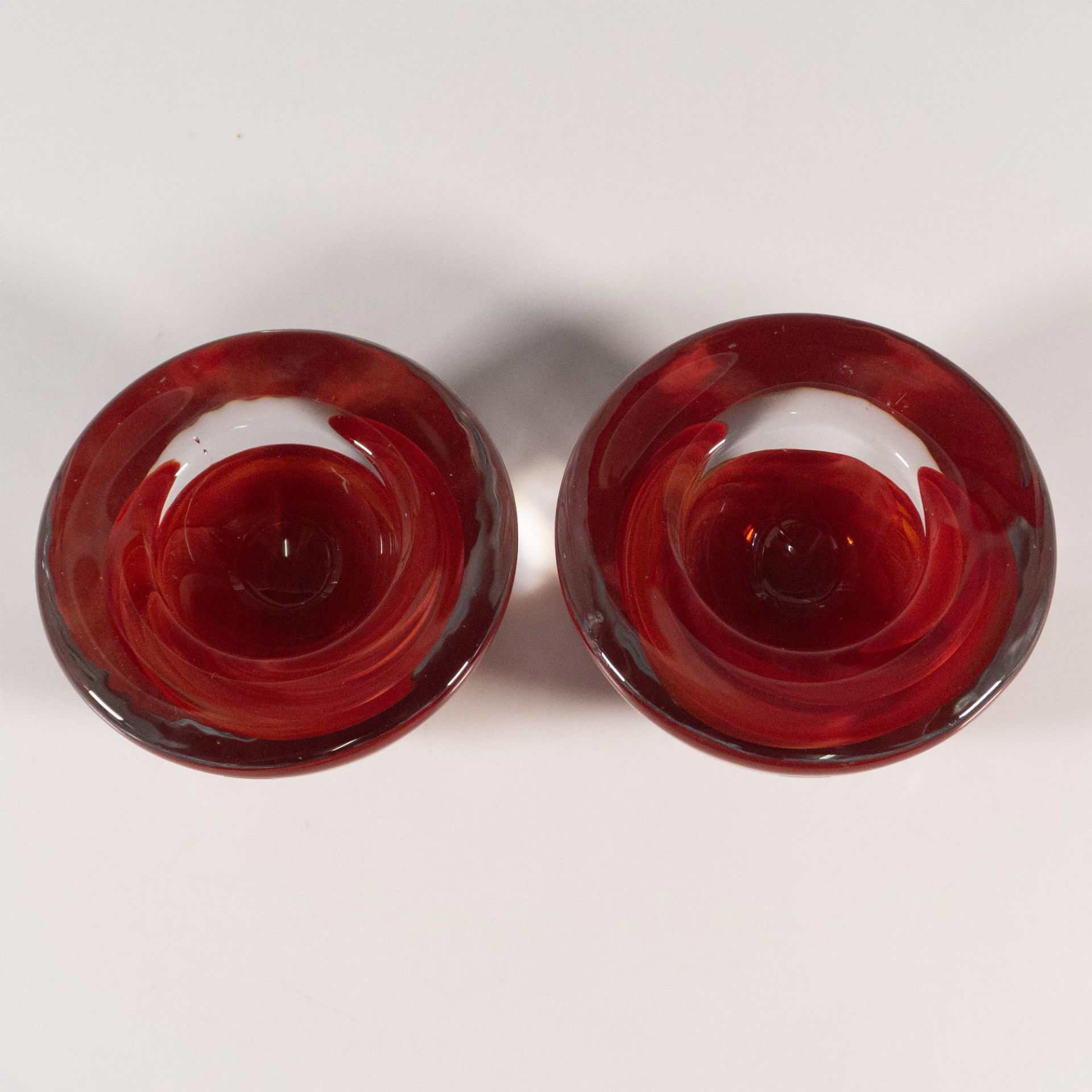 Pair of Kosta Boda by Anna Ehrner Candle Holders, Atoll - Image 3 of 4