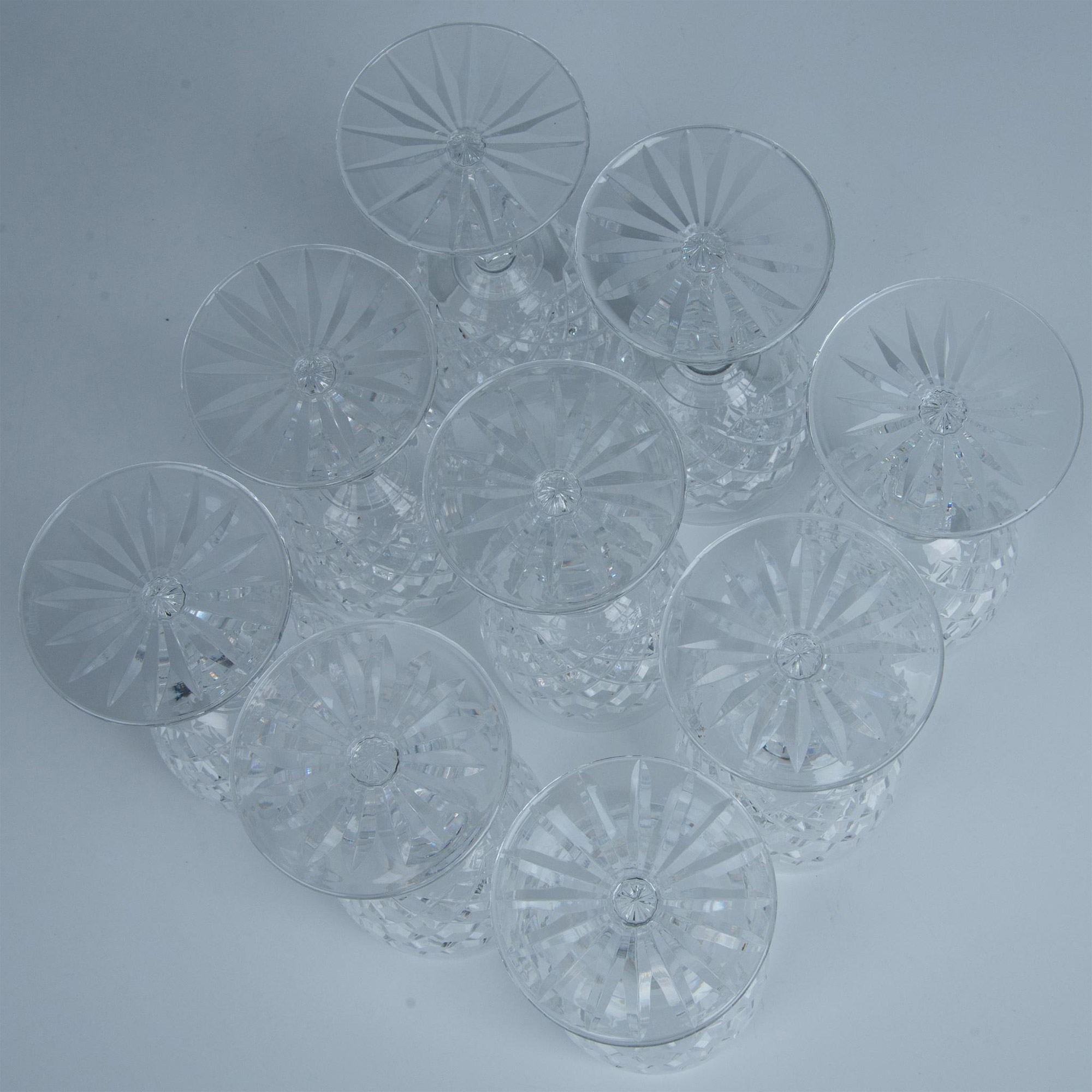 9pc Waterford Crystal White Wine Glasses, Comeragh - Image 5 of 6