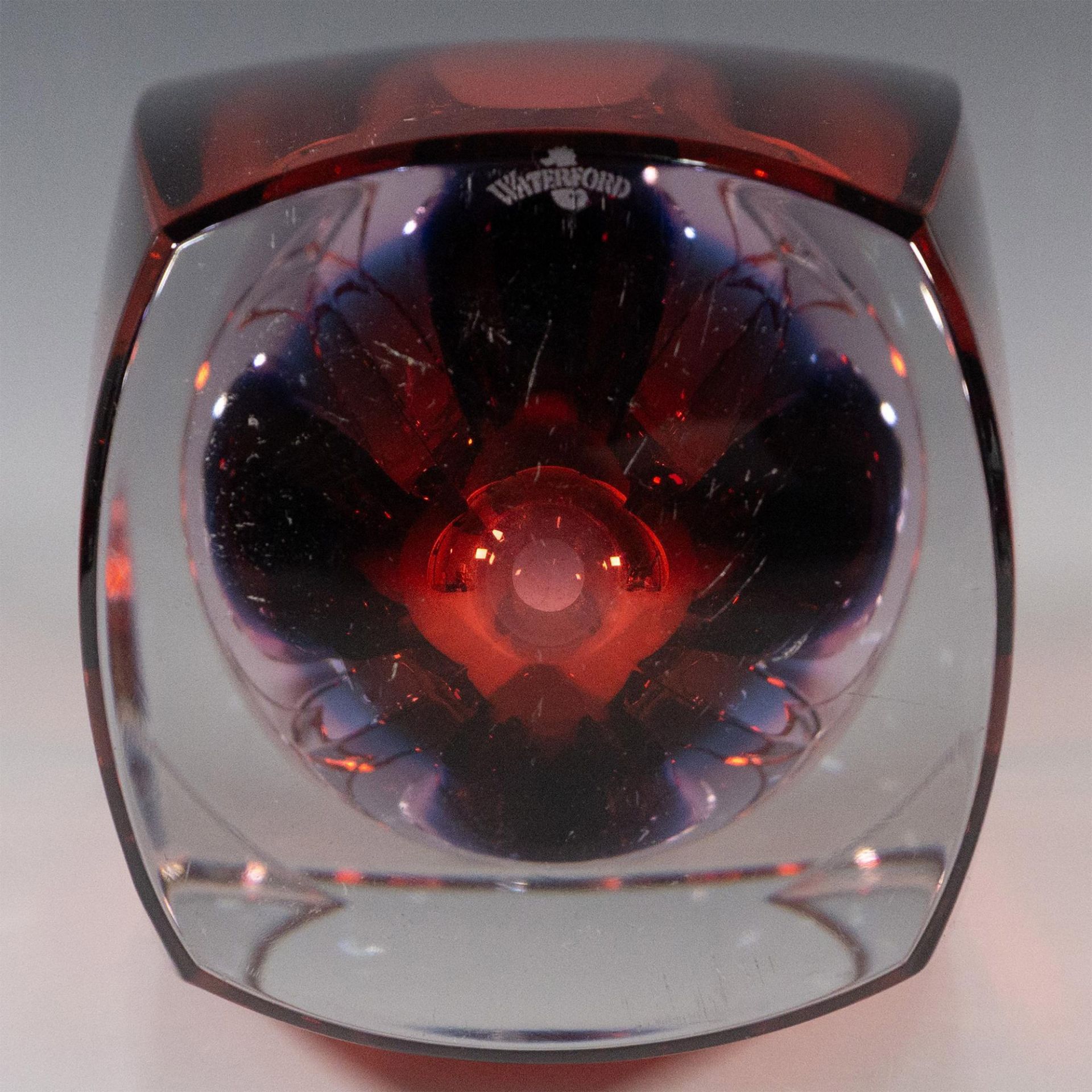 Waterford Crystal Flower Vase, Metra Red - Bild 3 aus 3