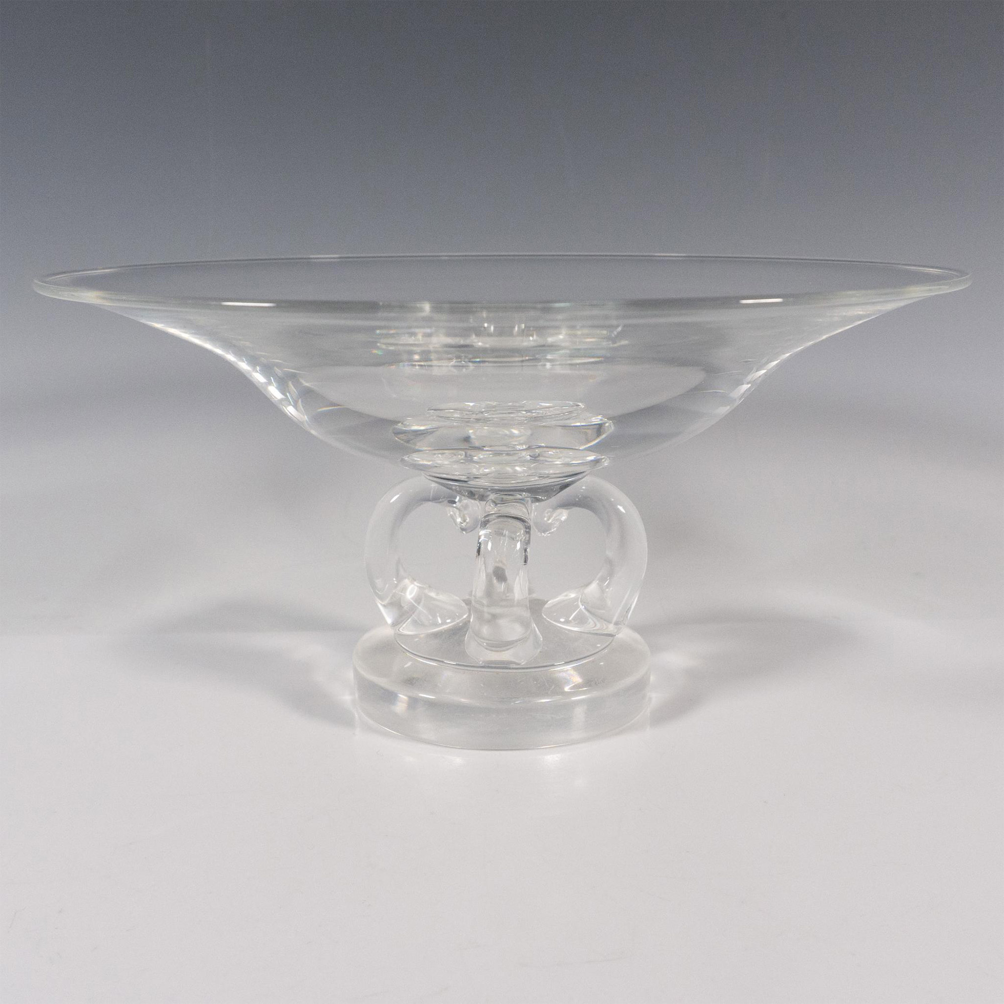 Steuben by George Thompson Glass Footed Centerpiece Bowl