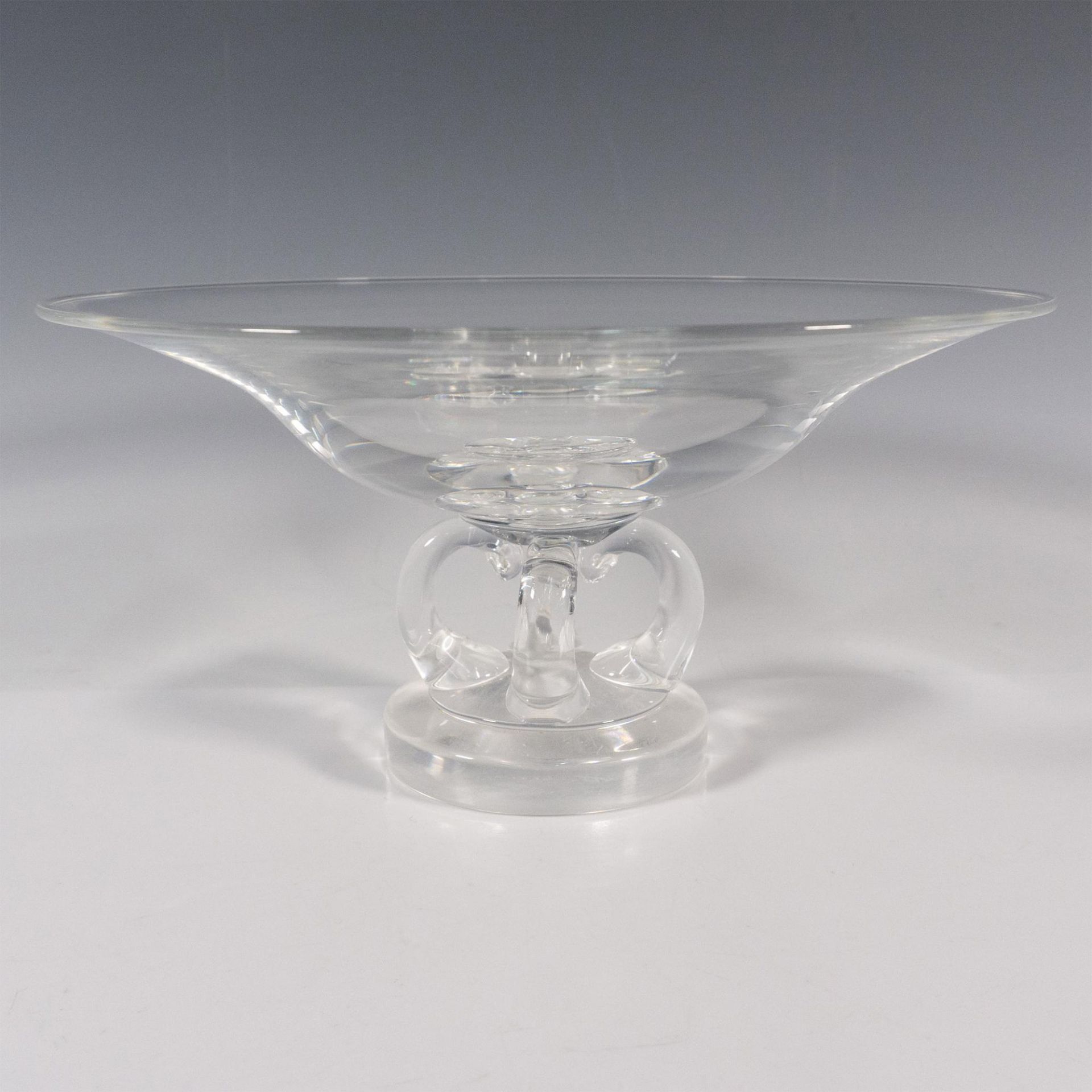 Steuben by George Thompson Glass Footed Centerpiece Bowl
