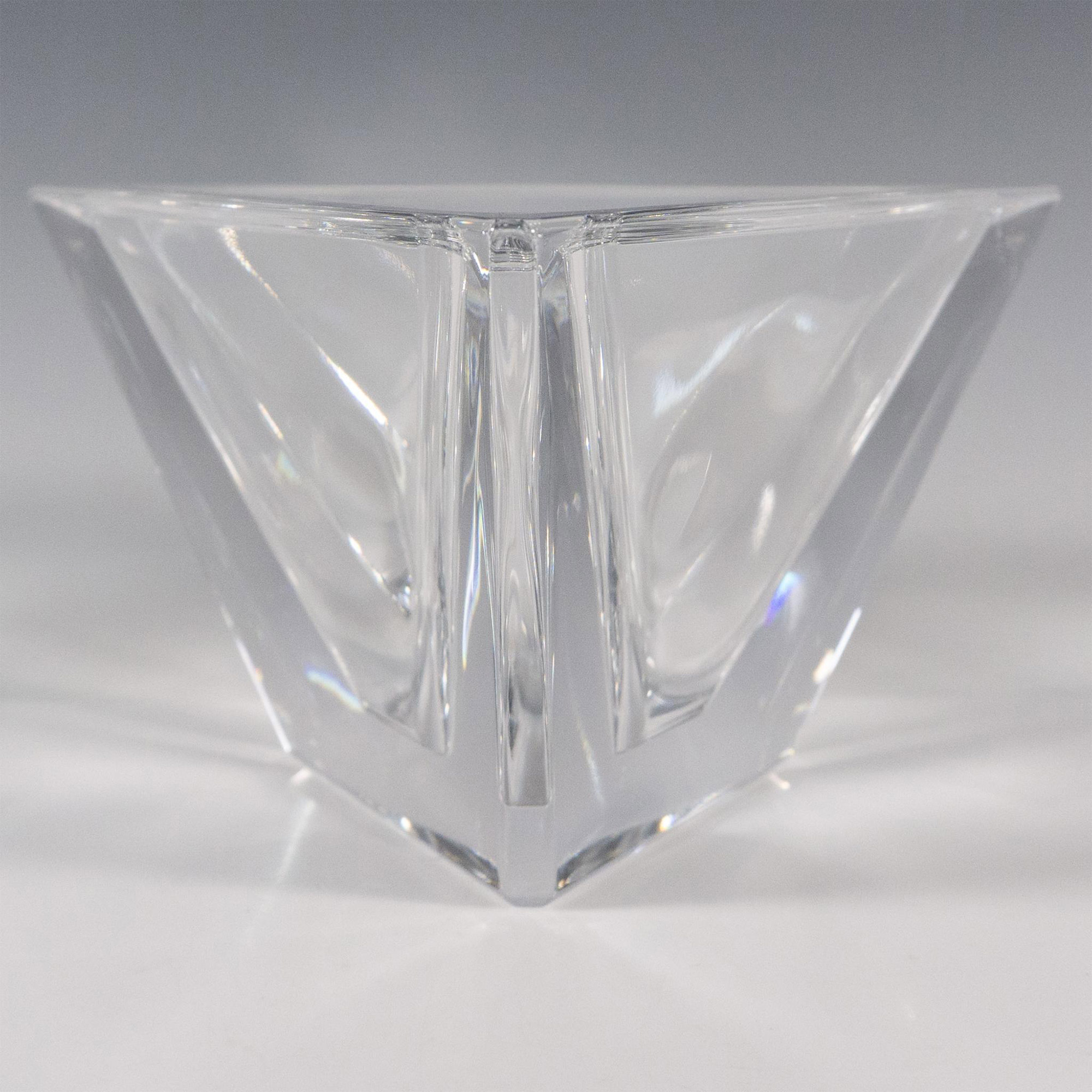 Orrefors by Martti Rytkonen Crystal Bowl, Triangle - Image 2 of 3