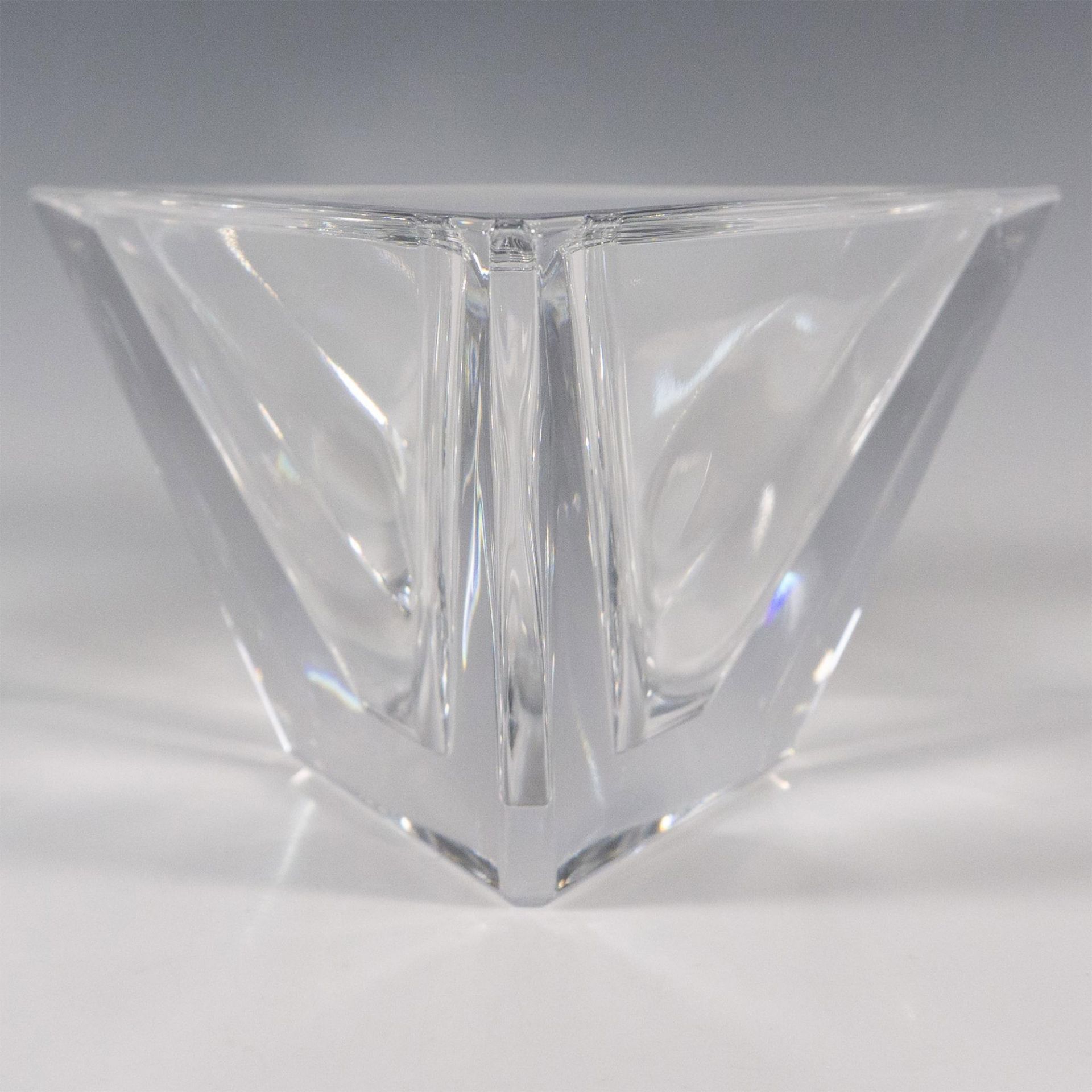 Orrefors by Martti Rytkonen Crystal Bowl, Triangle - Image 2 of 3