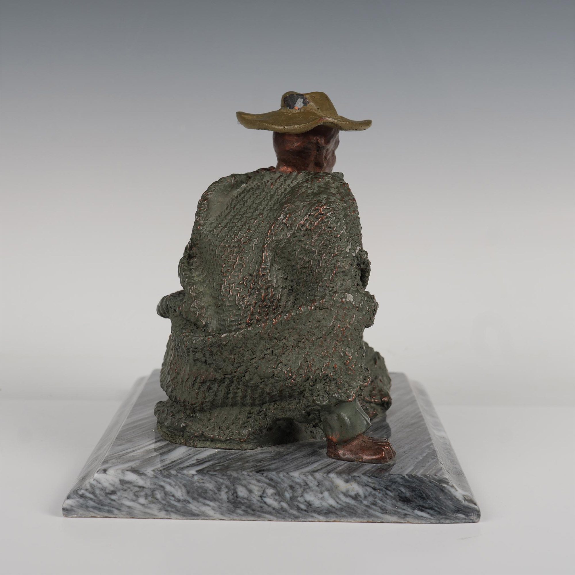 Campesino Sentado by The Mexican School Sculpture - Image 4 of 5