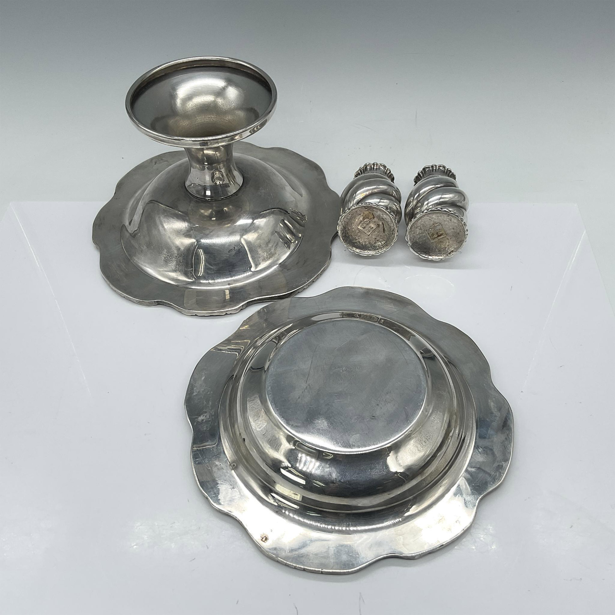 4pc Silverplate Tableware Serving Grouping - Image 3 of 4