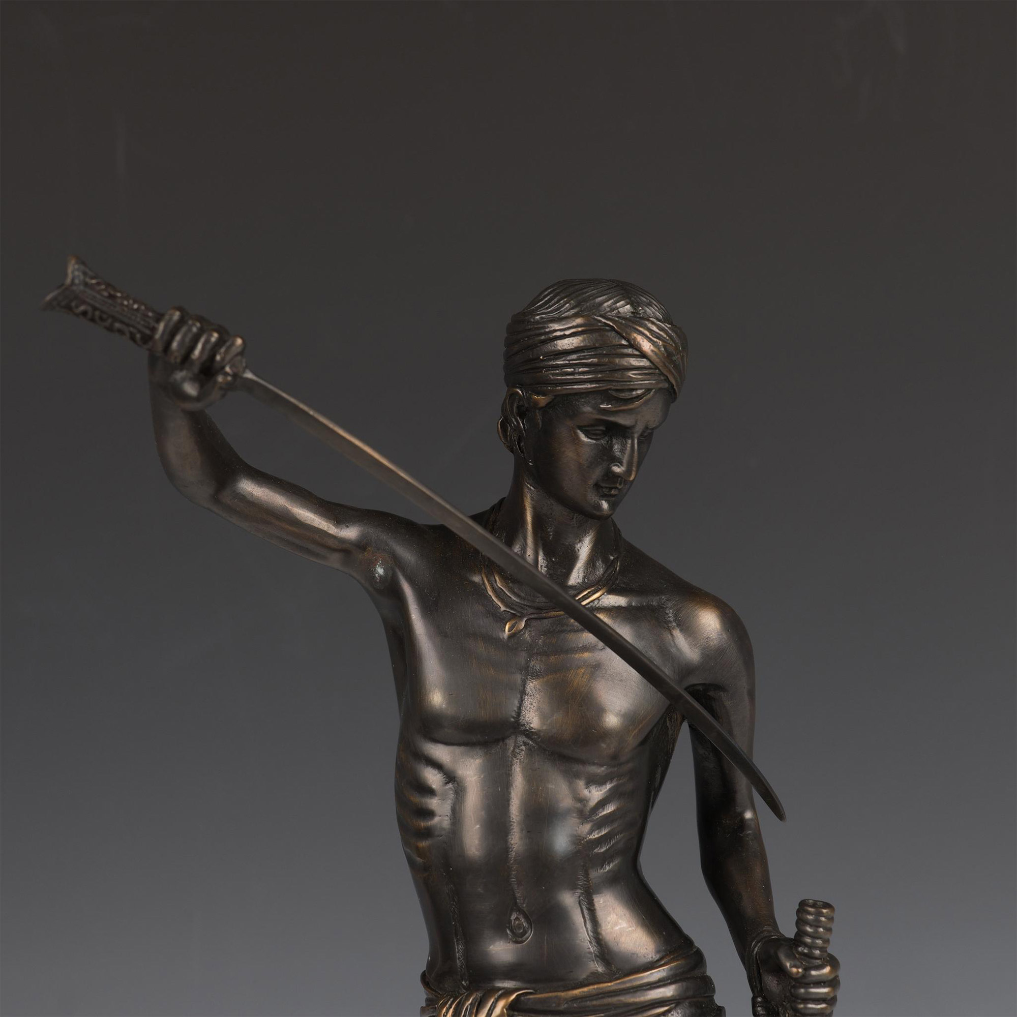 Antonin Mercie (After) Original Bronze Sculpture, David - Image 2 of 8