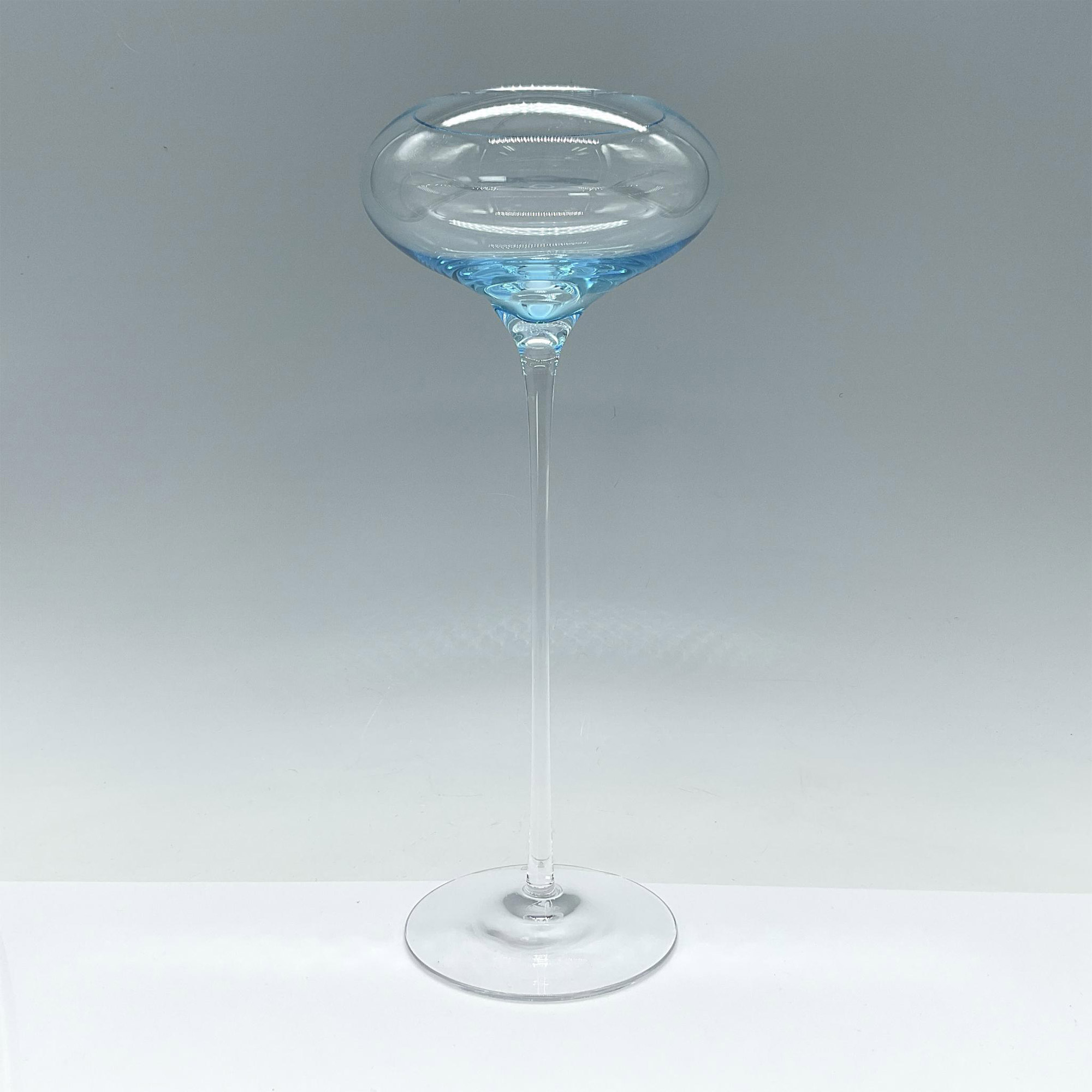 Orrefors Blue Crystal Votive Candle Holder, Ceremony - Image 2 of 3