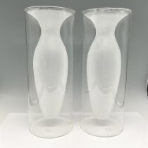 Pair of Philippi Esmeralda Vases, Large