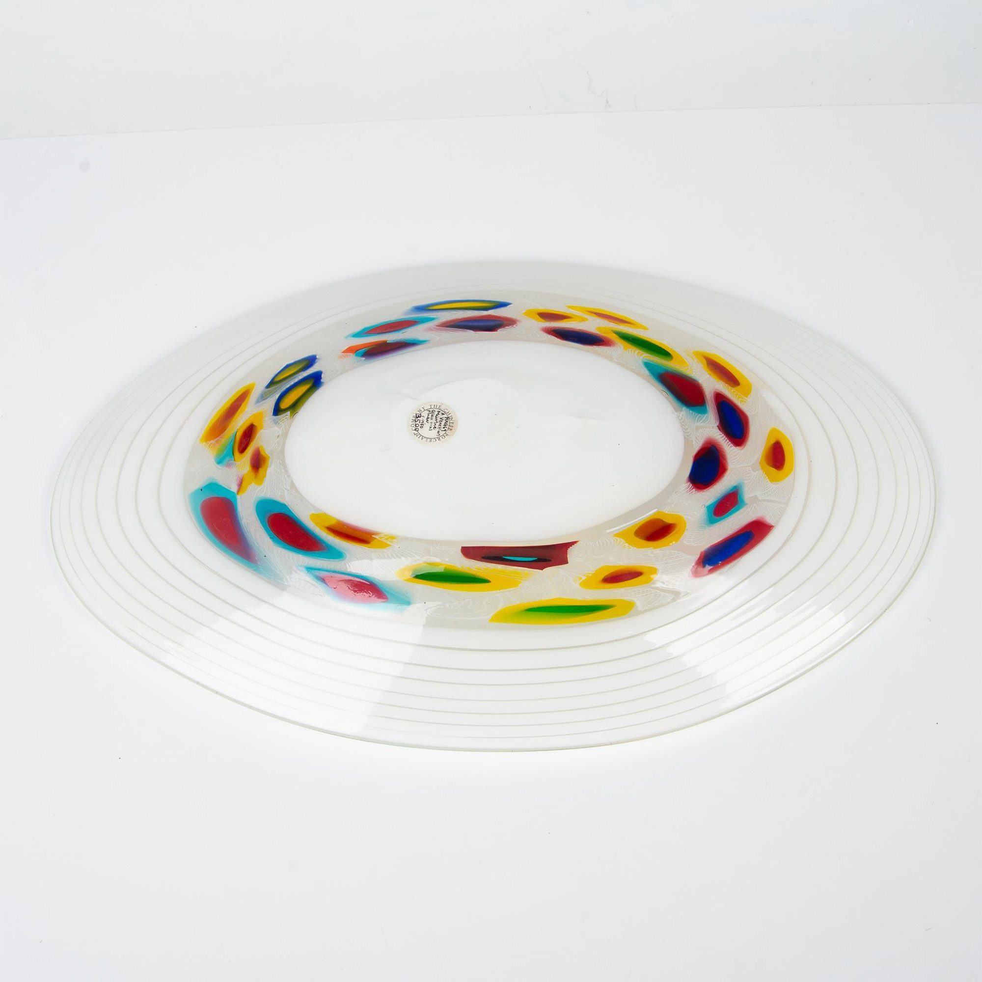 Murano Anzolo Fuga Large Glass Plate - Image 5 of 11