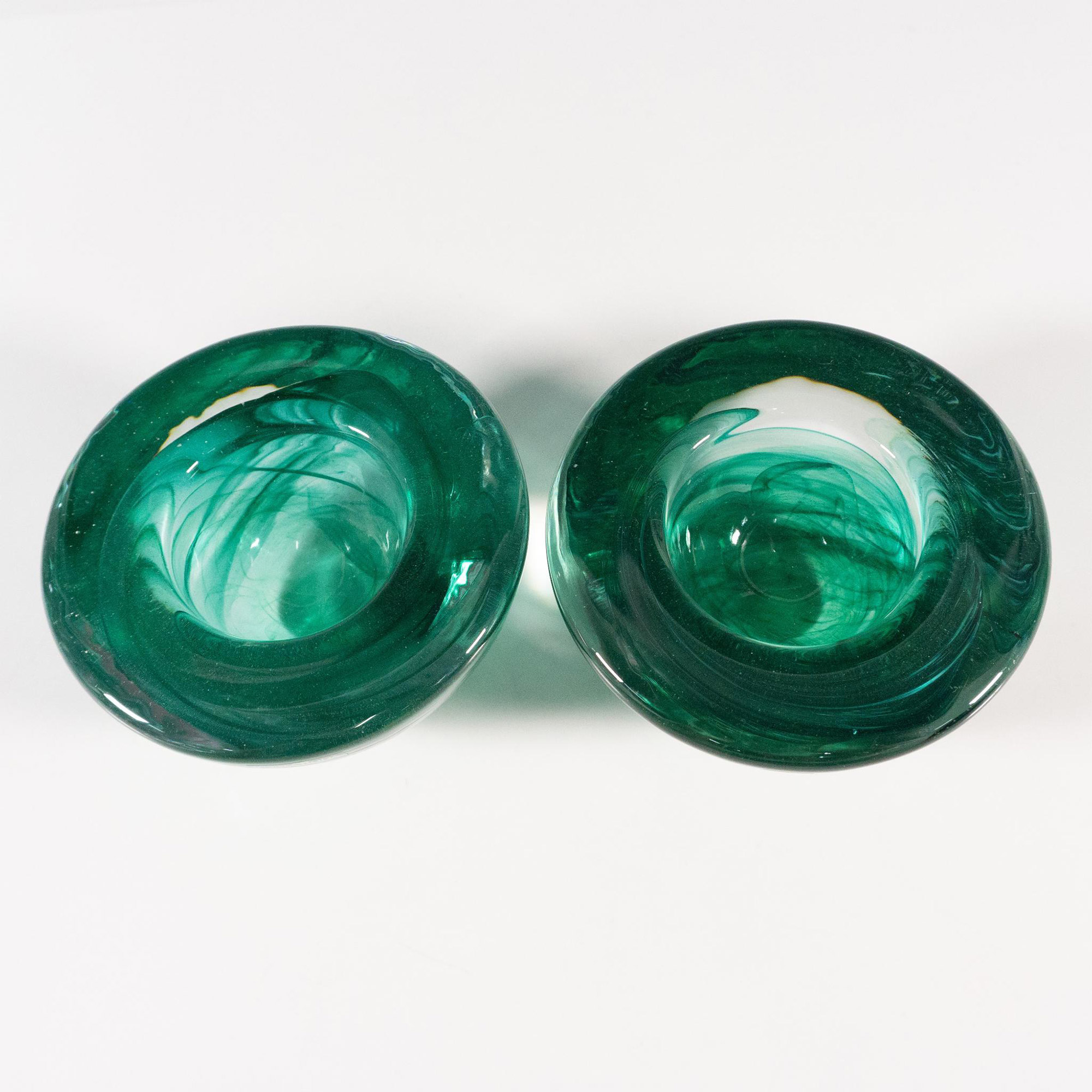 Pair of Kosta Boda by Anna Ehrner Candle Holders, Atoll - Image 3 of 4