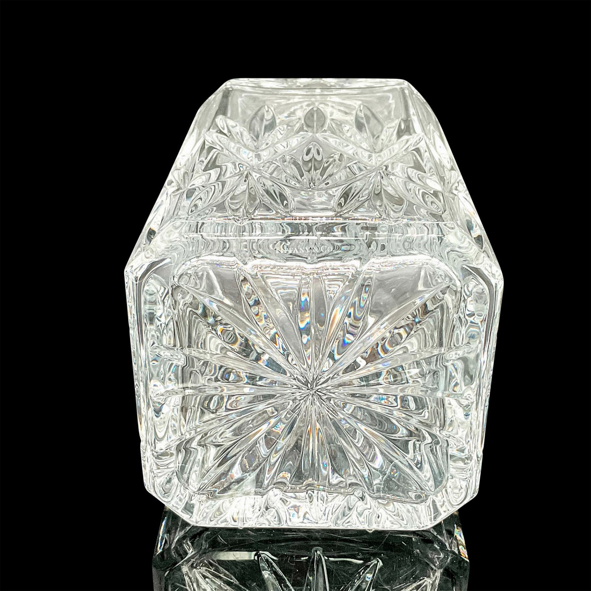 Tiffany Crystal Sybil Square Decanter with Stopper - Image 2 of 3