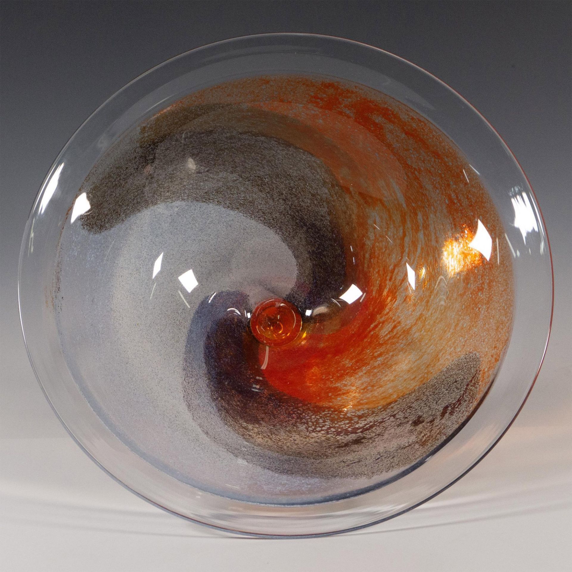 Kosta Boda by Kjell Engman Art Glass Footed Bowl - Image 4 of 4