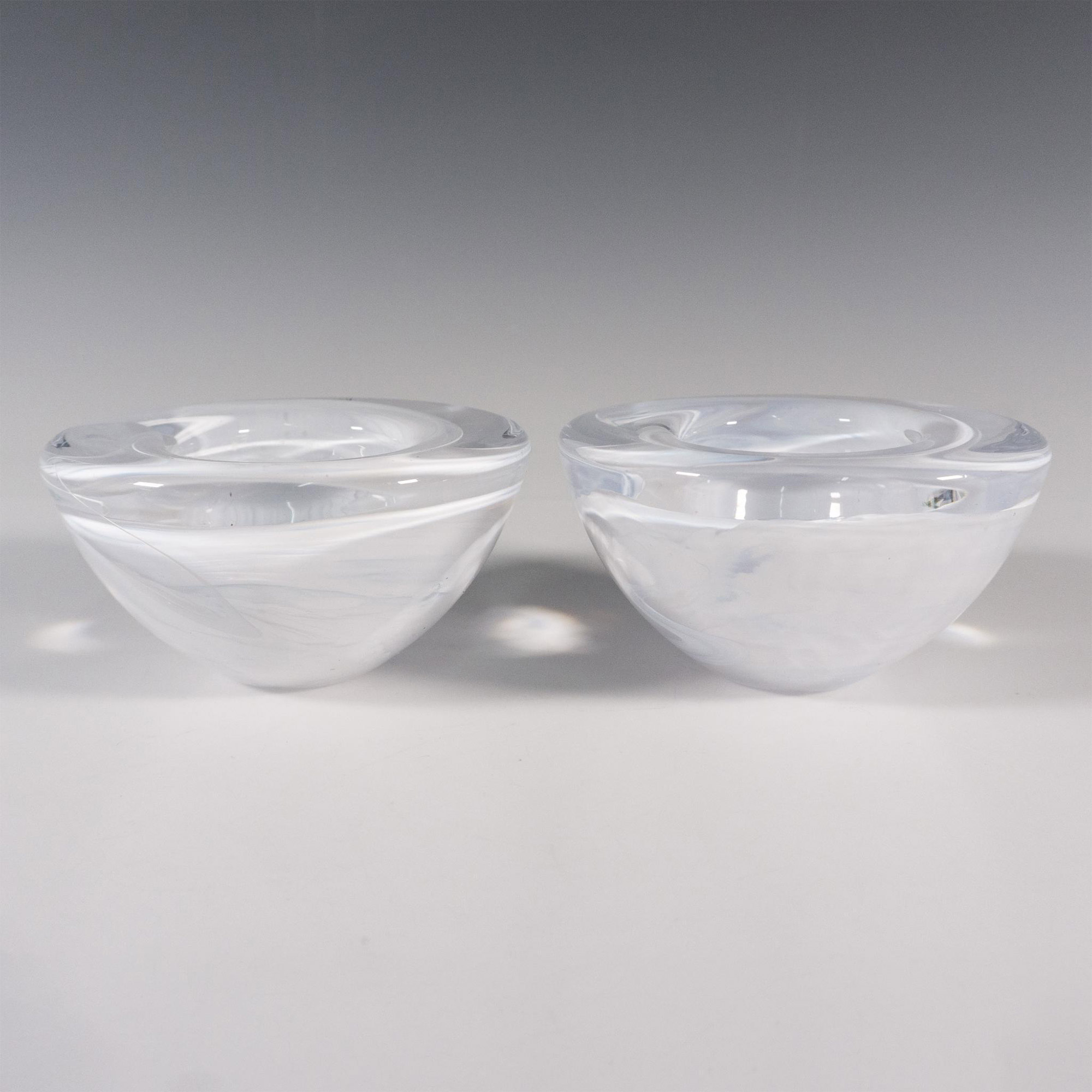 Pair of Kosta Boda by Anna Ehrner Candle Holders, Atoll - Image 2 of 4