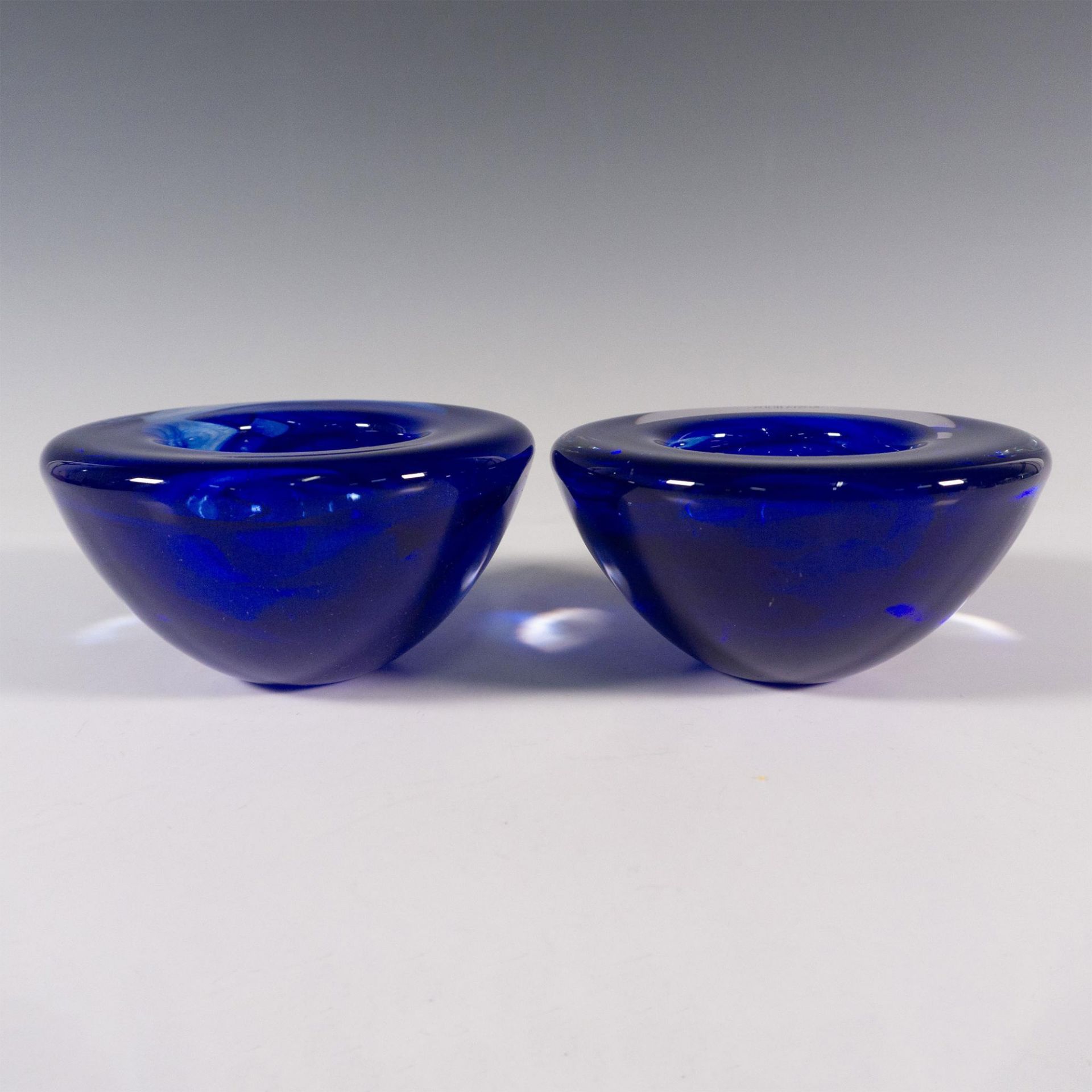 Pair of Kosta Boda by Anna Ehrner Candle Holders, Atoll - Bild 2 aus 4