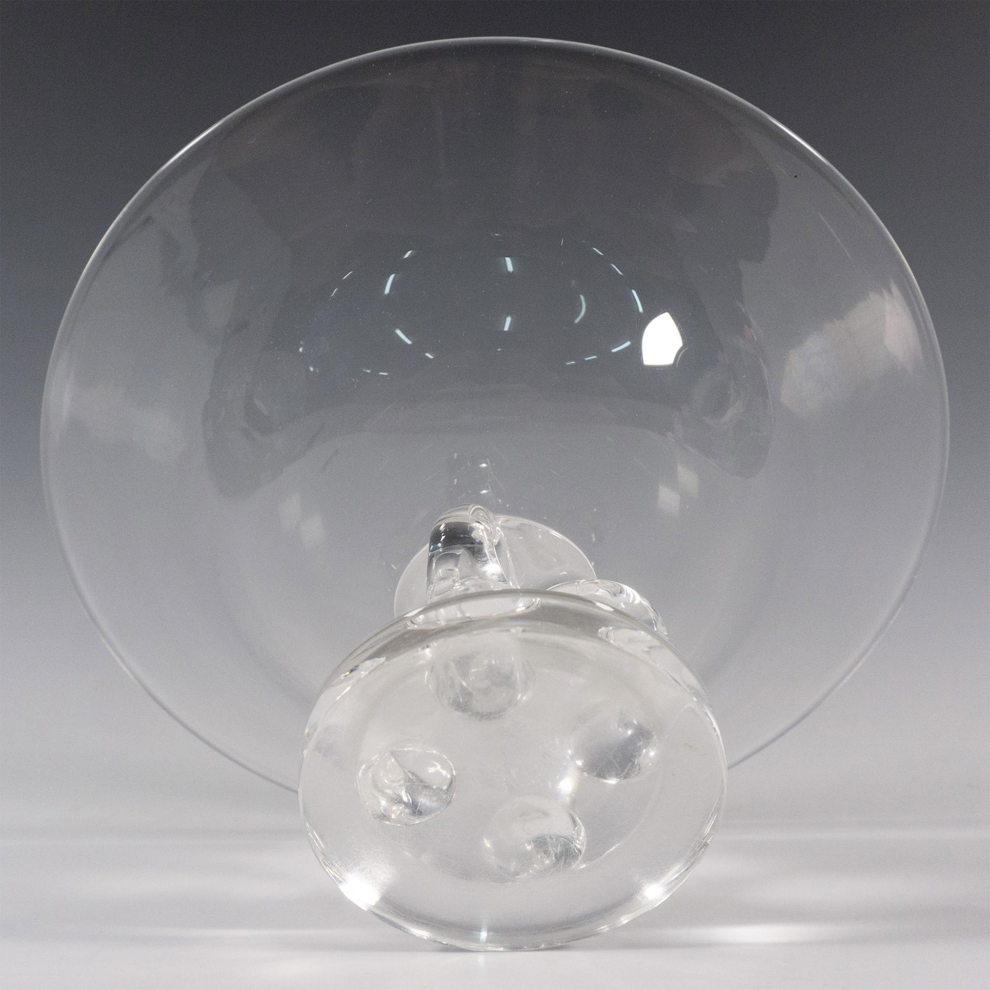 Steuben by George Thompson Glass Footed Centerpiece Bowl - Image 2 of 2