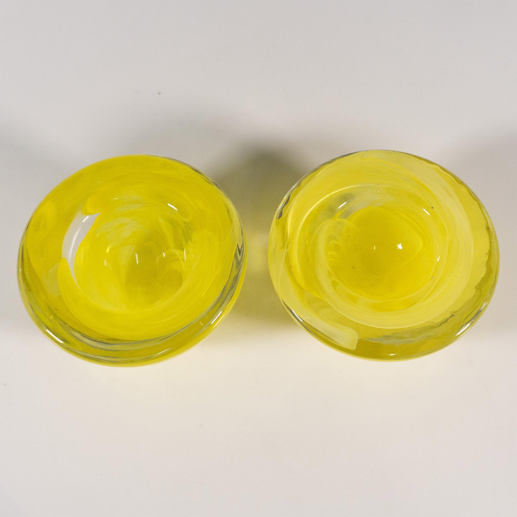 Pair of Kosta Boda by Anna Ehrner Candle Holders, Atoll - Image 3 of 4