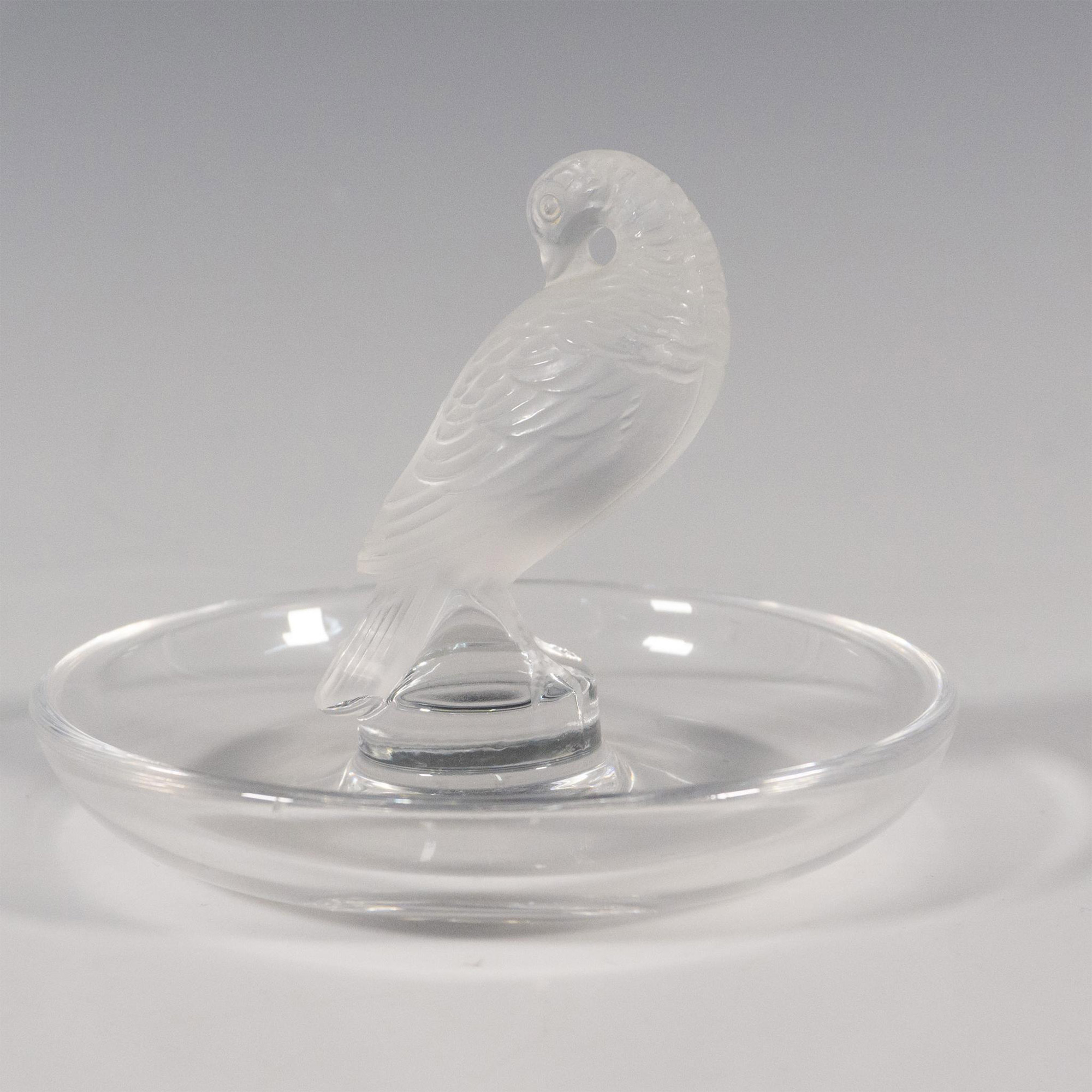 Lalique Crystal Ring Tray, Tourterelle - Image 2 of 3