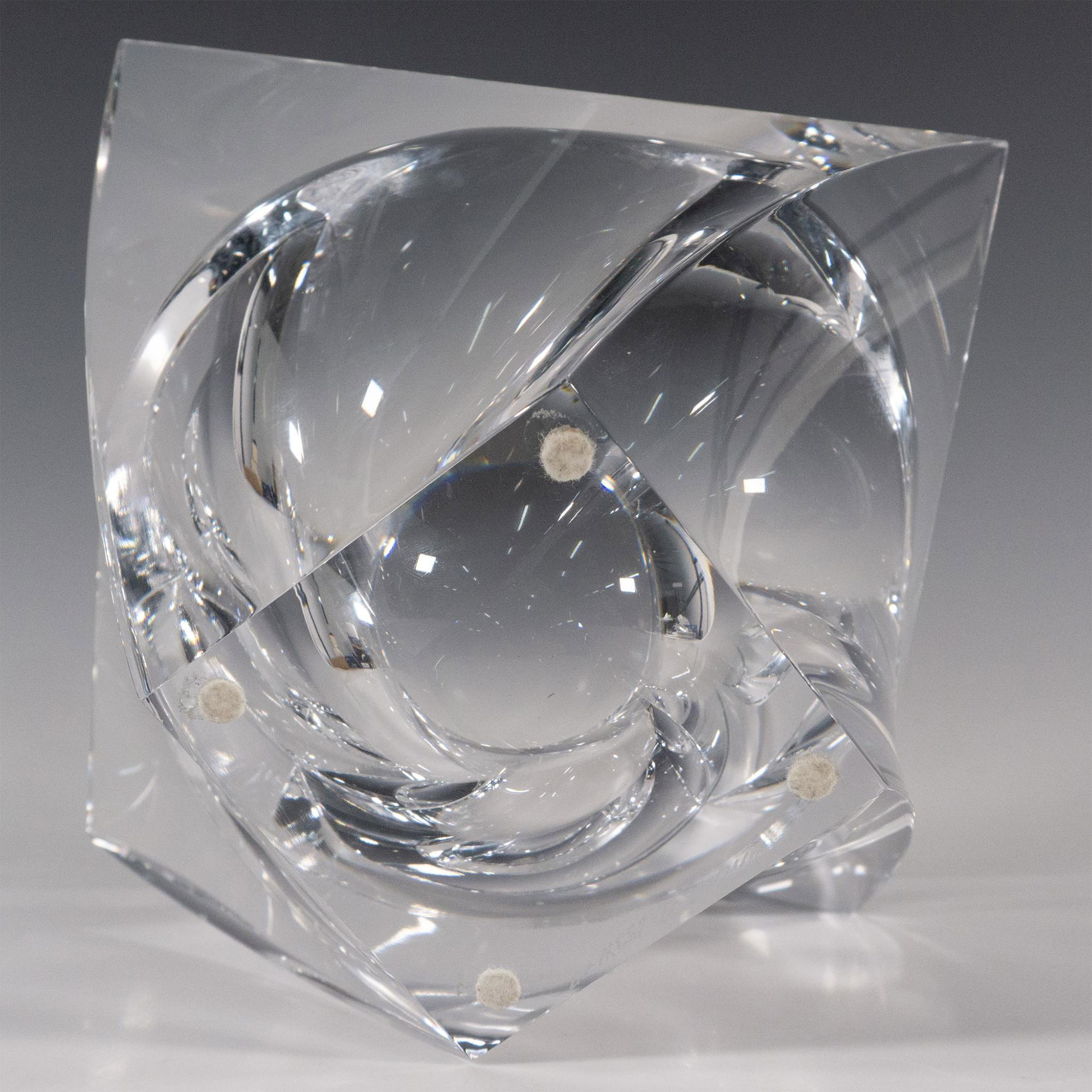 Orrefors by Jan Johansson Crystal Bowl, Tornado - Image 3 of 3