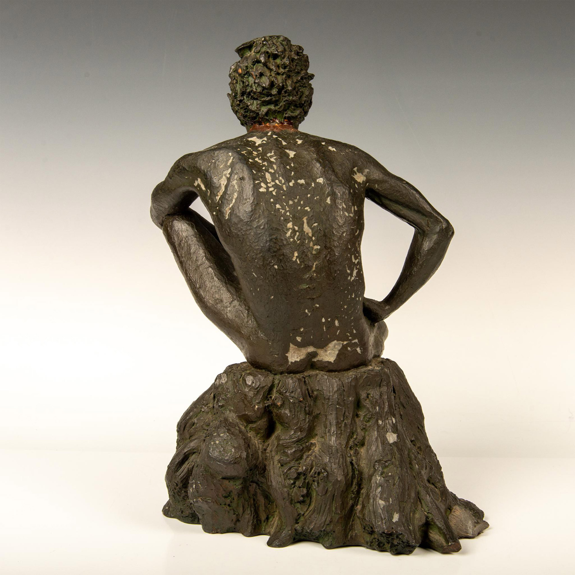 Mahonri Young, Sculpture of a Nude Seated Male, Signed - Image 6 of 11