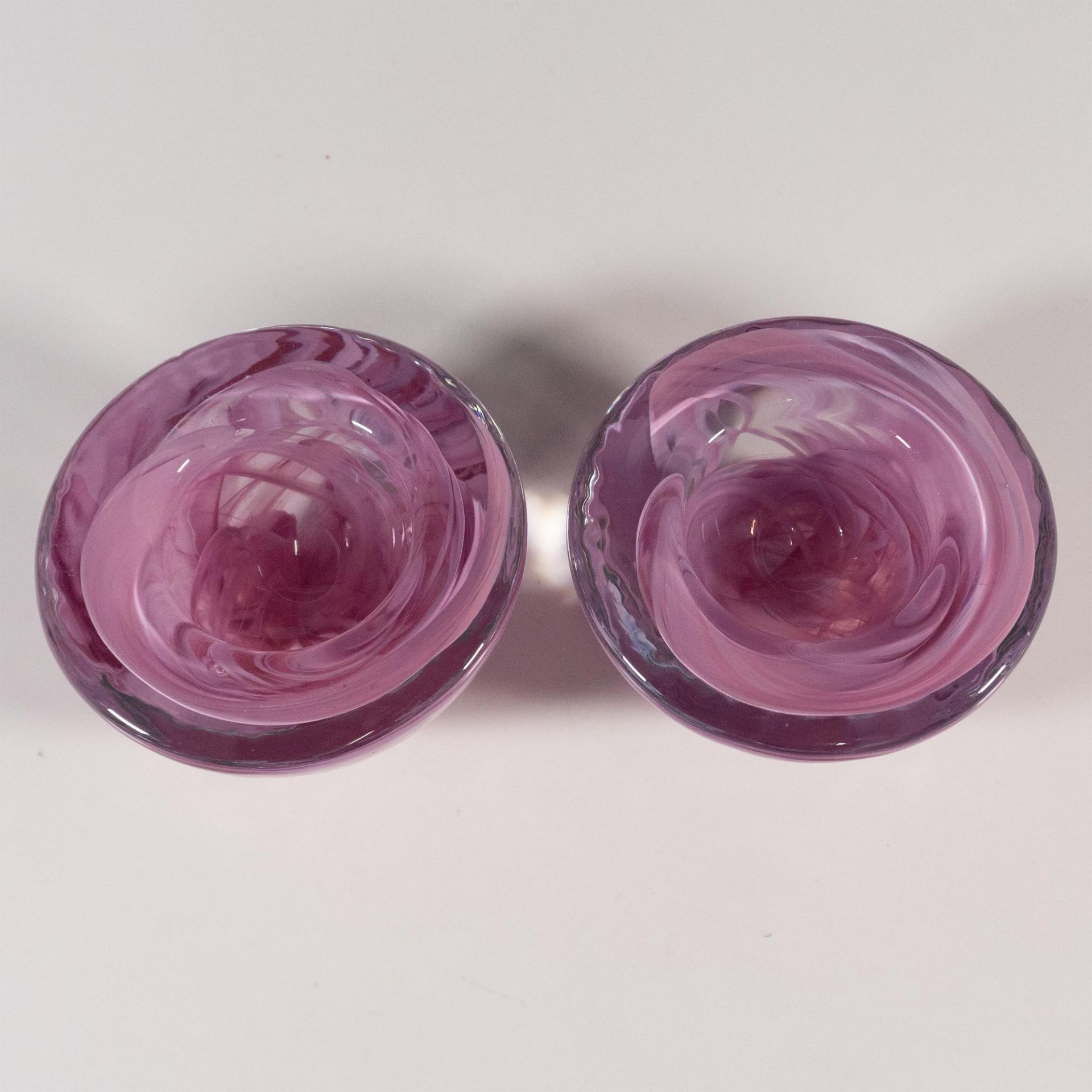 Pair of Kosta Boda by Anna Ehrner Candle Holders, Atoll - Bild 3 aus 4