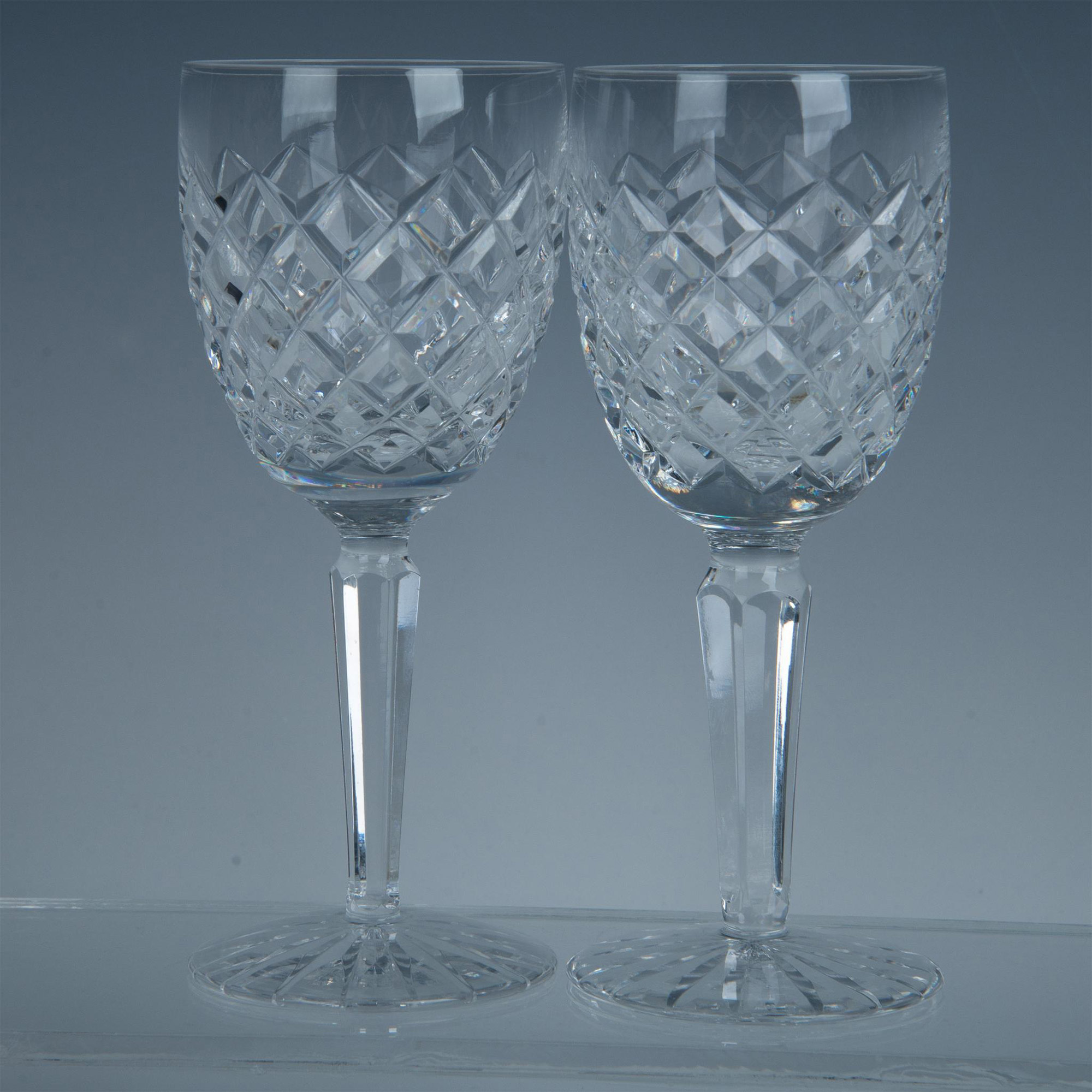 9pc Waterford Crystal White Wine Glasses, Comeragh - Image 4 of 6