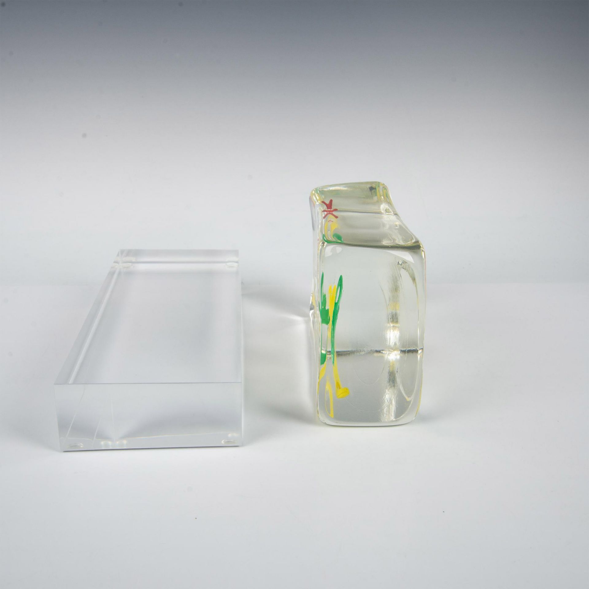 Murano Riccardo Licata Glass Sculpture, Brick - Bild 5 aus 8