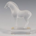 Lalique Crystal Figurine, Tang Horse