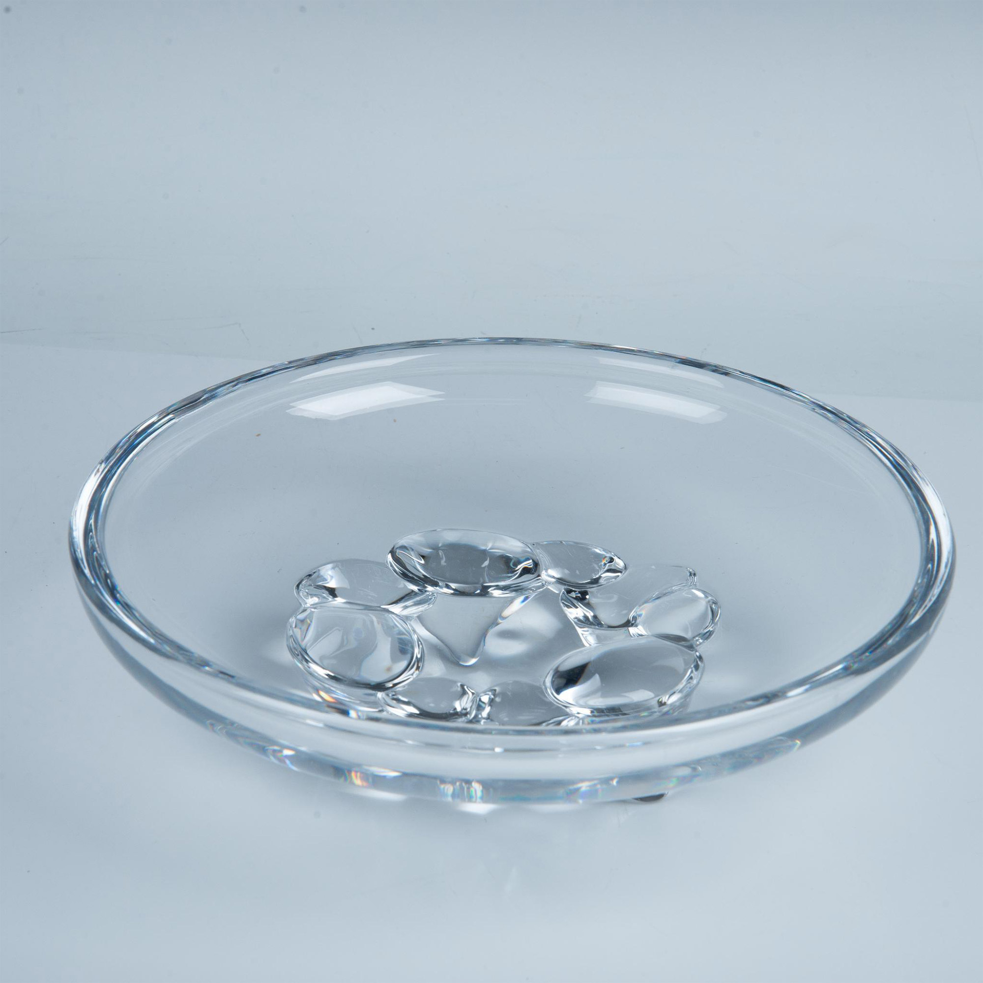 Daum Nancy Crystal Centerpiece Bowl with Conical Feet